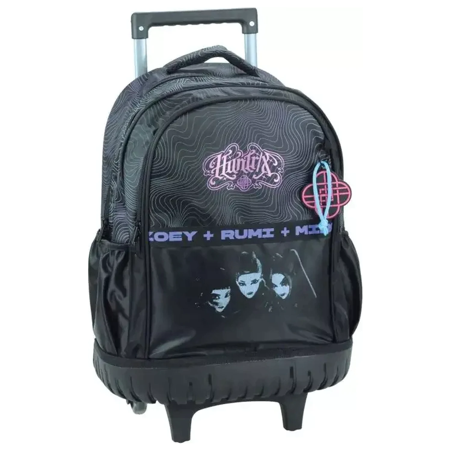 K-pop Demon Hunters črna premium šolska torba z valji, 46 cm fotografija izdelka