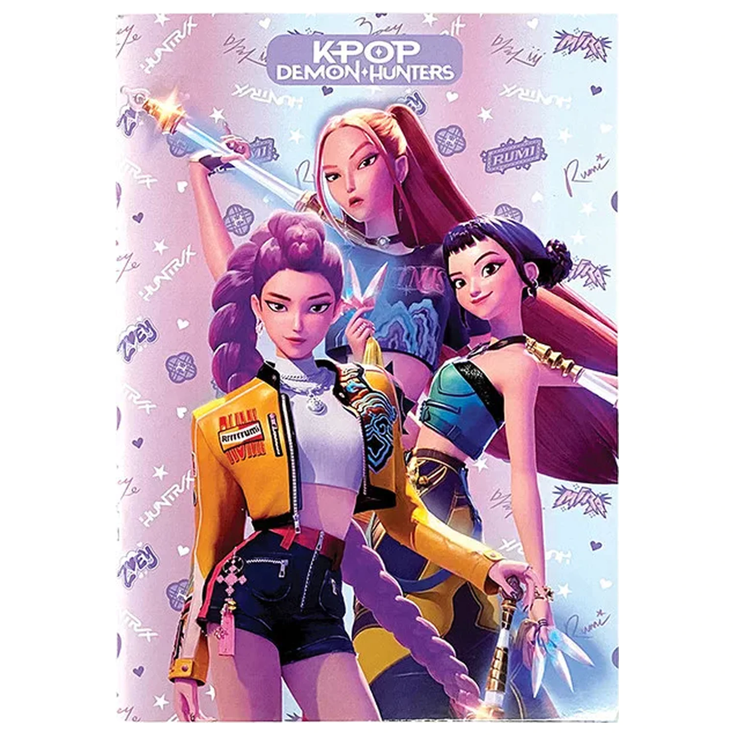 K-pop Demon Hunters podloženi zvezek A4, 50 listov fotografija izdelka