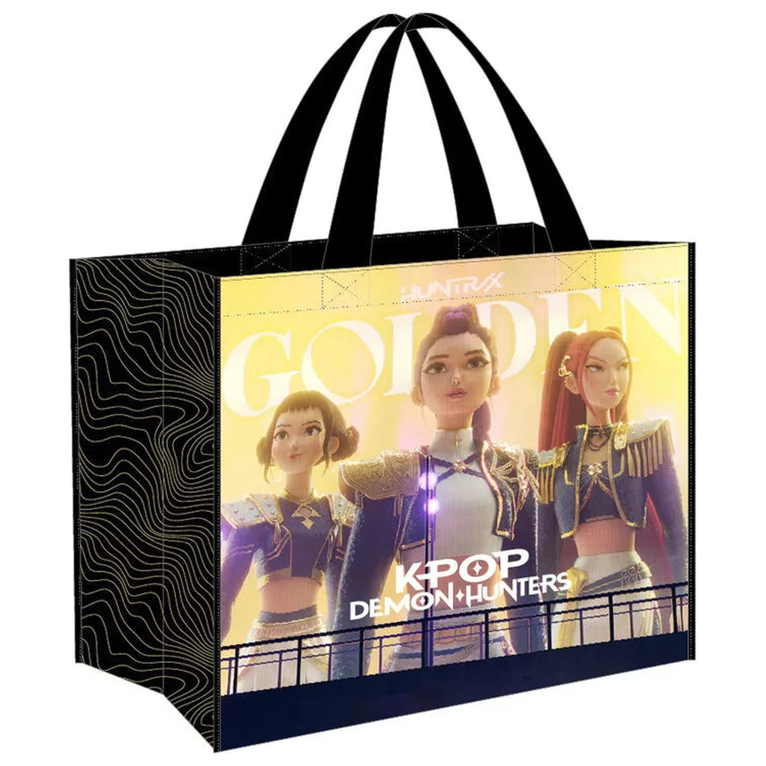 K-pop Demon Hunters Negra nakupovalna torba 45 cm fotografija izdelka