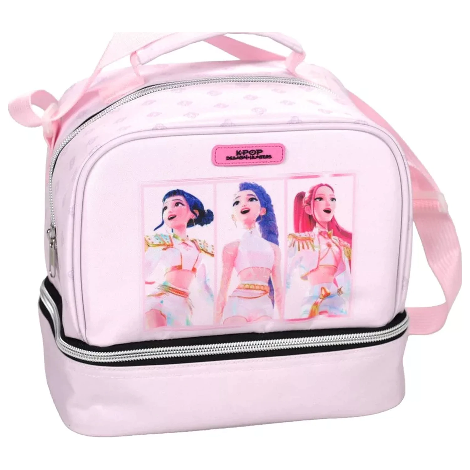 K-pop Demon Slayers roza termo torba za malico 21 cm fotografija izdelka