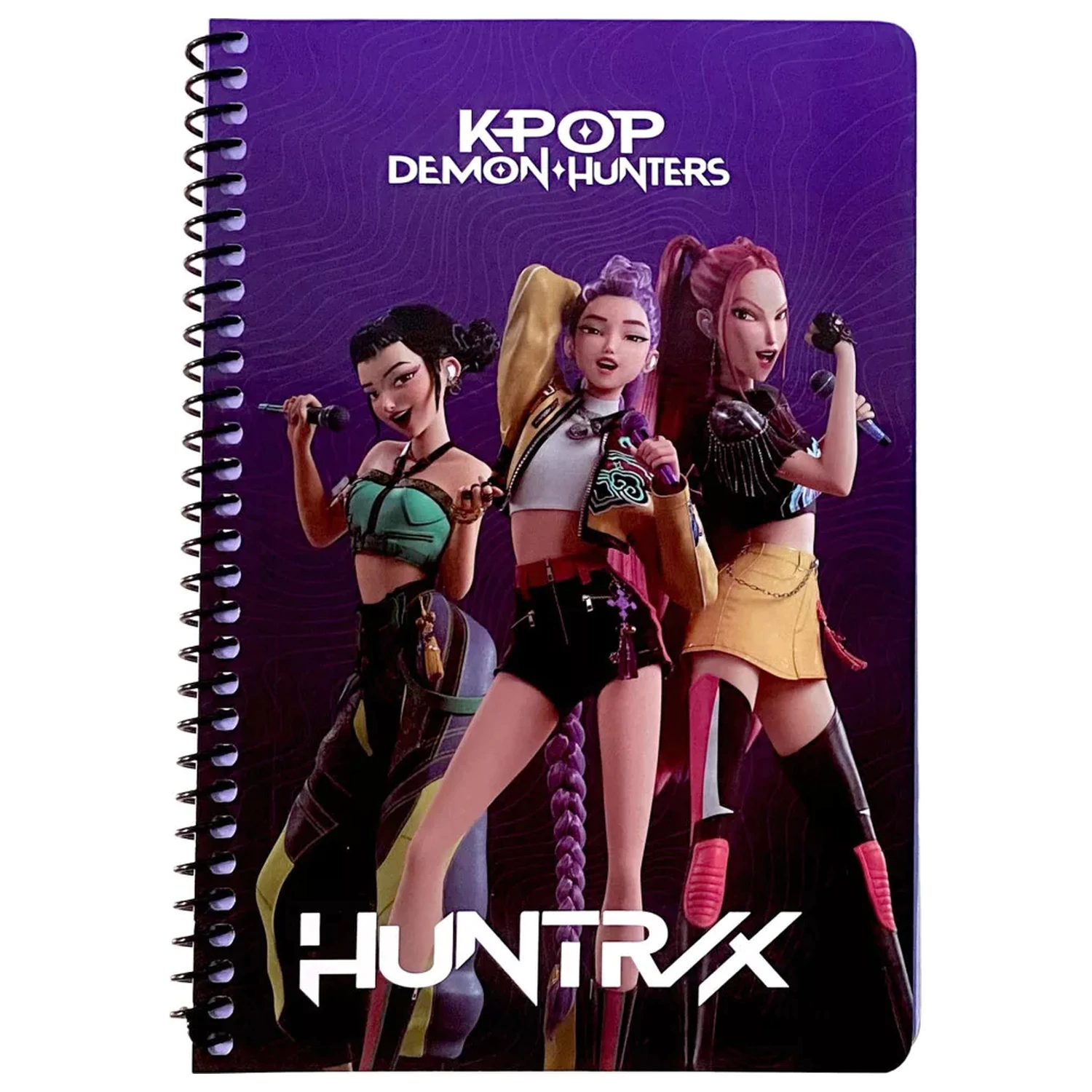 K-pop Demon Hunters Singer Trio B/5 črtasti spiralni zvezek s 70 listi fotografija izdelka