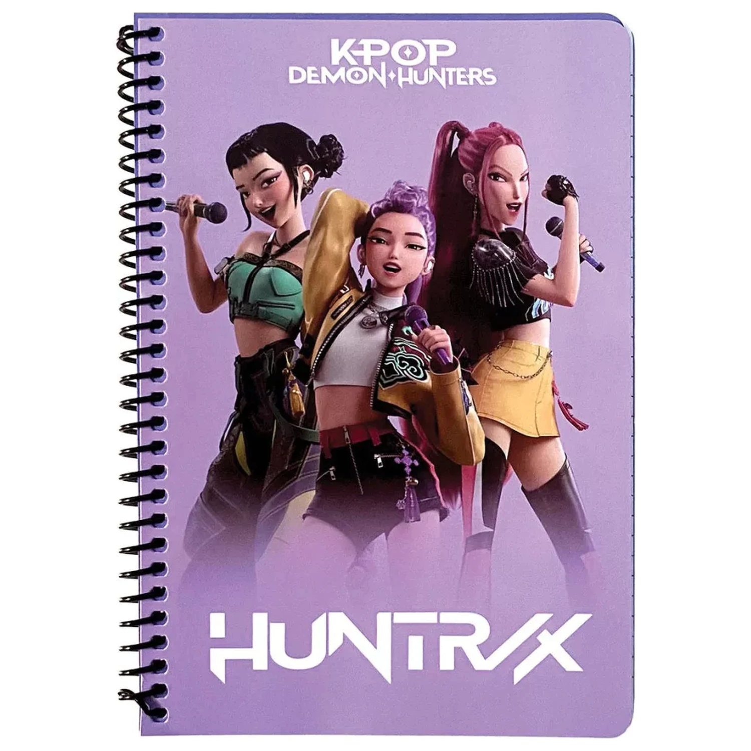 K-pop Demon Hunters Singers B/5 Črtast spiralni zvezek 105 strani fotografija izdelka