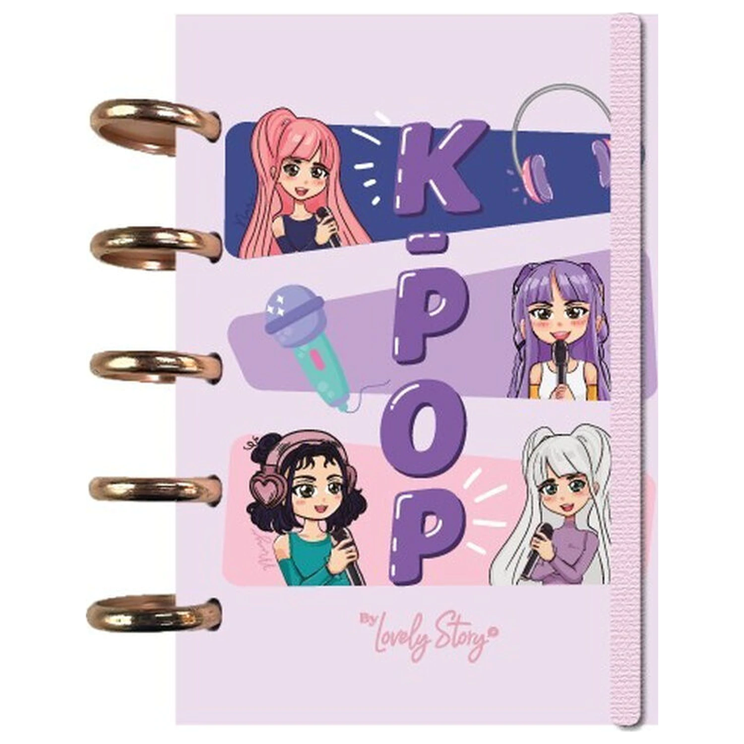 K-Pop roza A6 beležnica fotografija izdelka