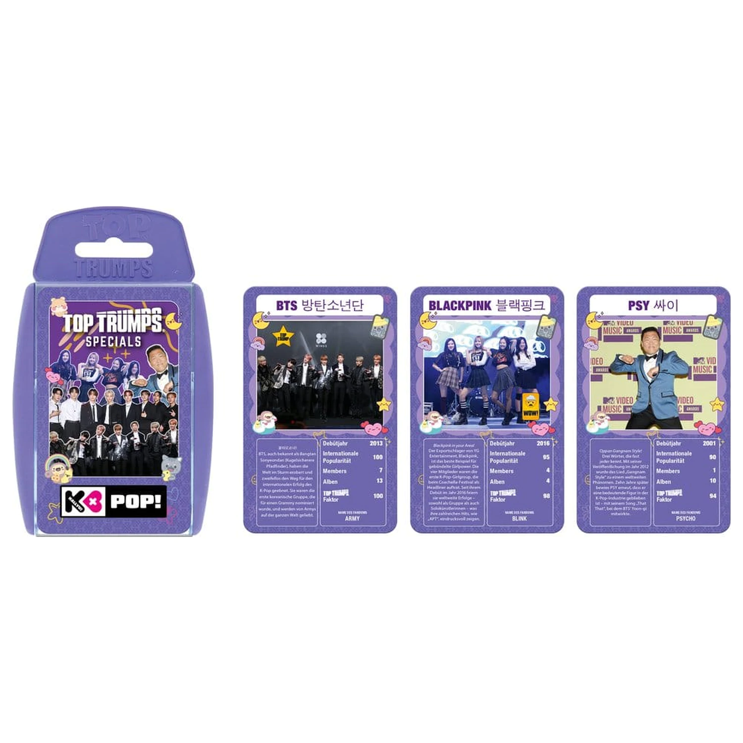 K-Pop Igra s kartami Top Trumps *nemška različica* fotografija izdelka
