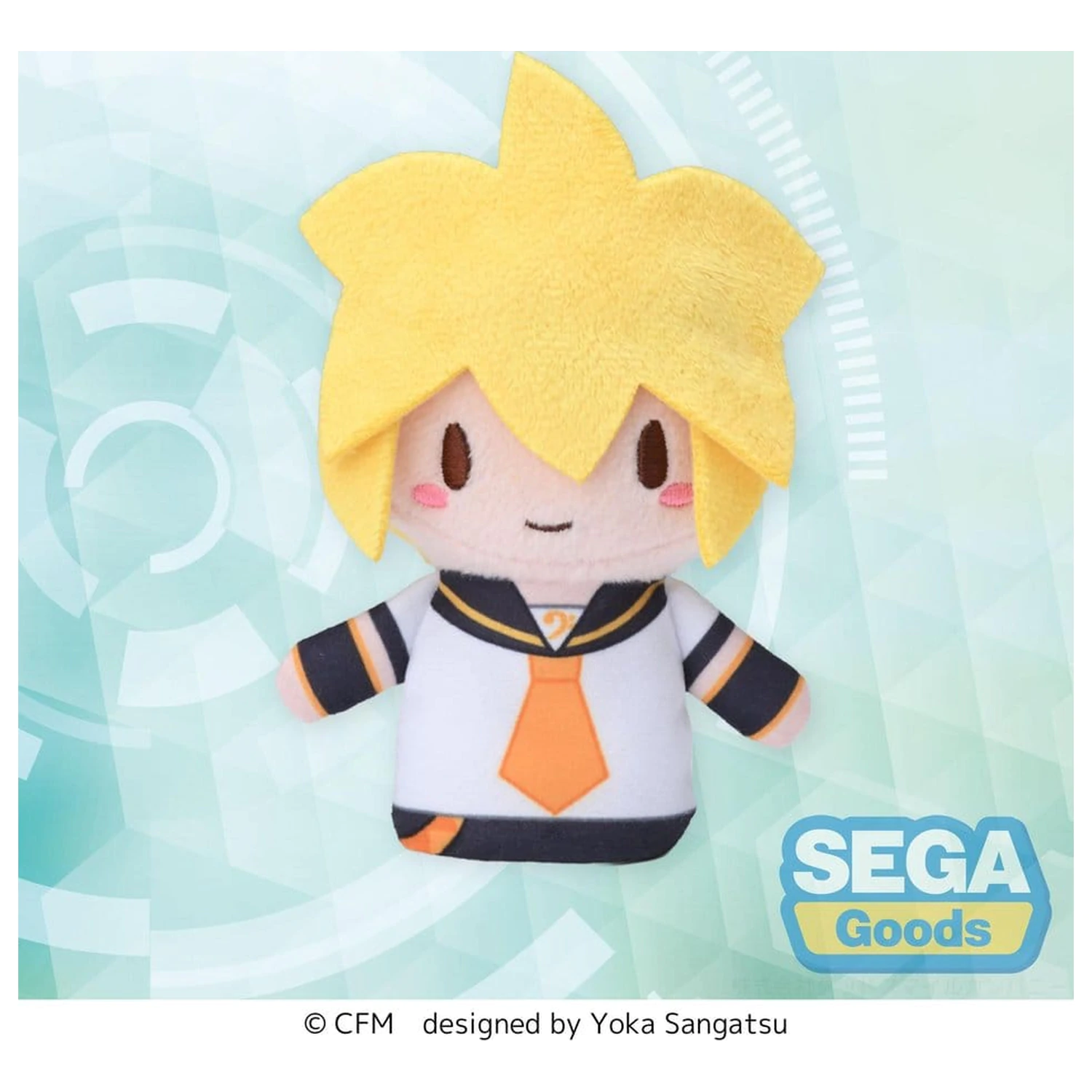 Kagamine Rin & Len Fuwa Petit plišasta figura Kagamine Len maskota za prst 10 cm fotografija izdelka