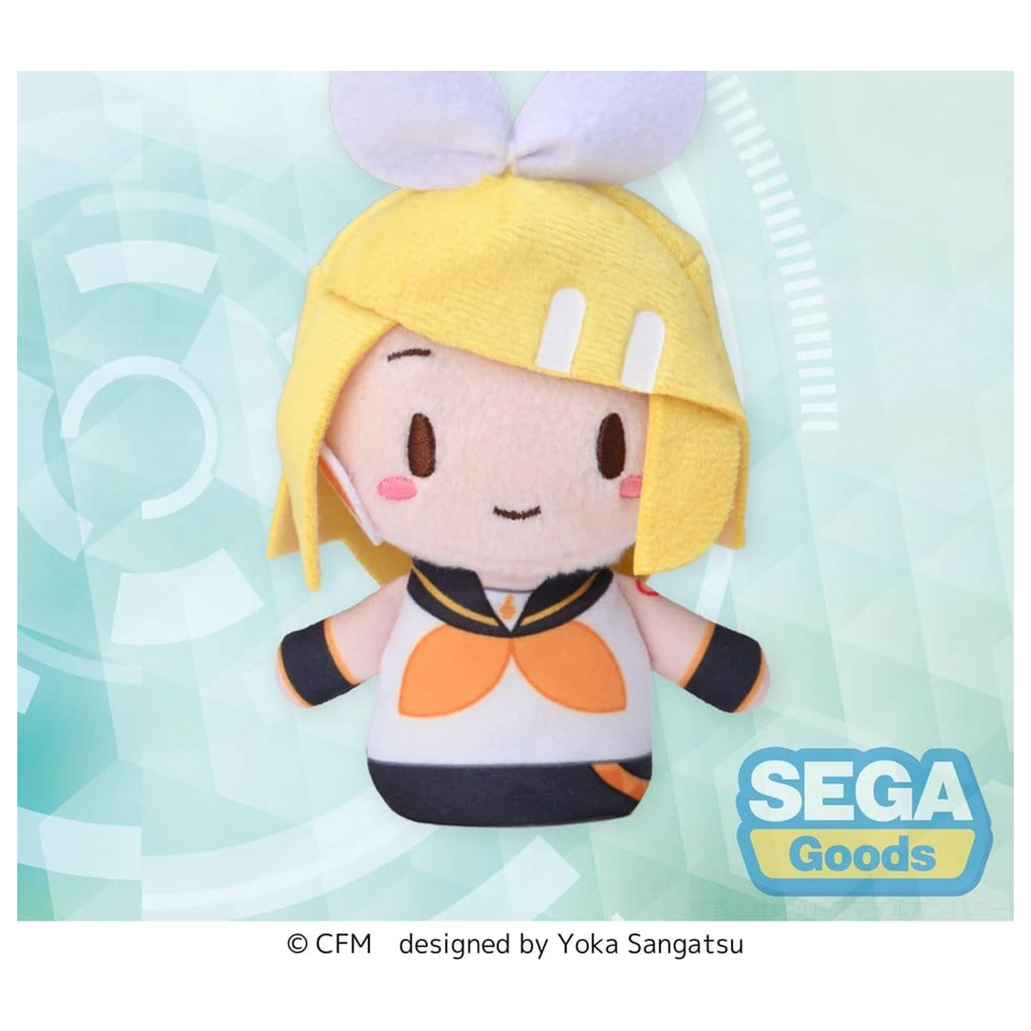 Kagamine Rin & Len Fuwa Petit Plush Kagamine Rin maskota za prste 10 cm fotografija izdelka