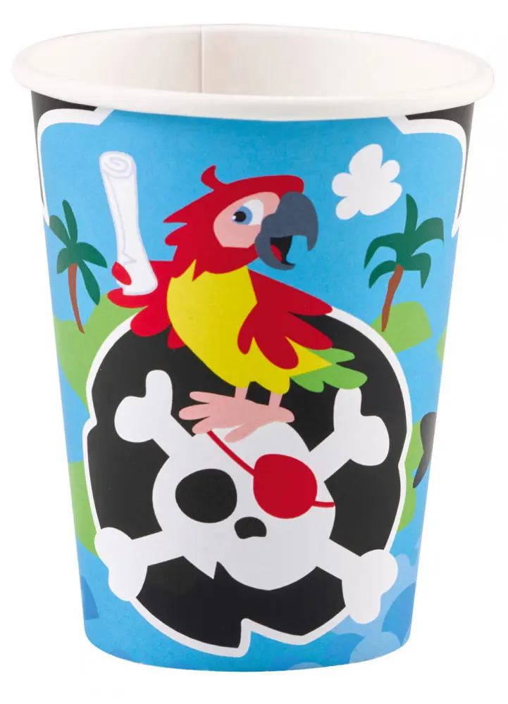 Pirate papirnati kozarčki 8-paket 250ml fotografija izdelka