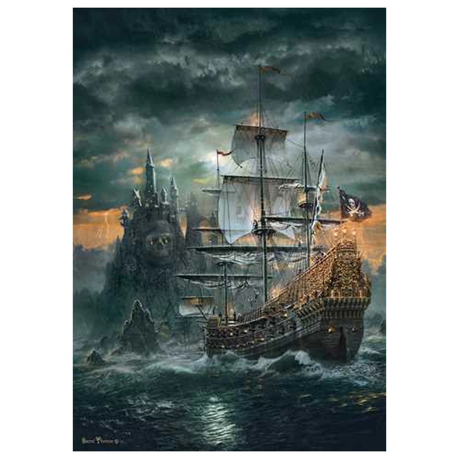 Pirate Ship Haunted Seas 1500-delna sestavljanka fotografija izdelka