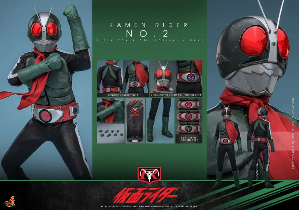 Kamen Rider 1/6 akcijska figura Kamen Rider No. 2 30 cm fotografija izdelka