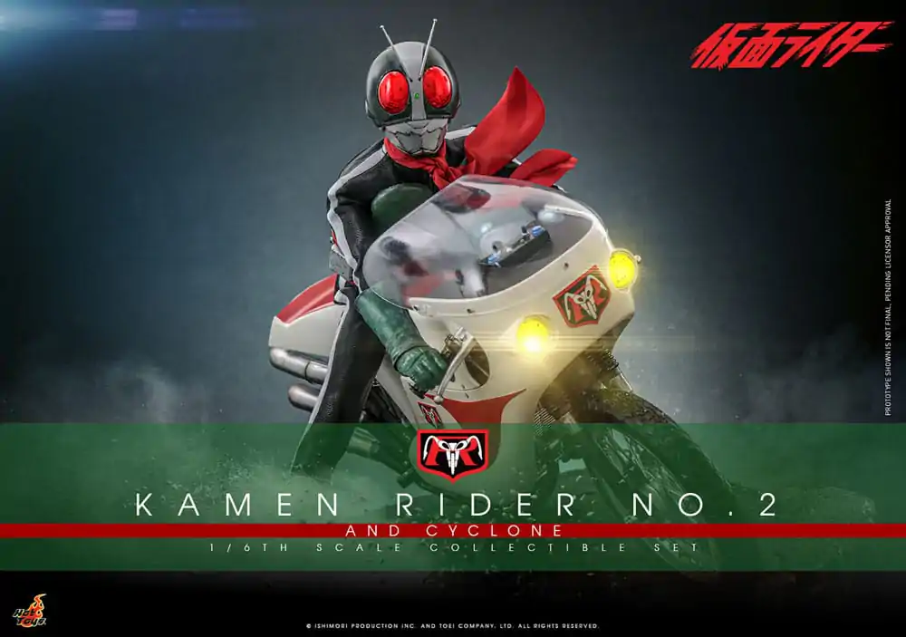 Kamen Rider 1/6 Kamen Rider No. 2 in motor Cyclone 30 cm fotografija izdelka