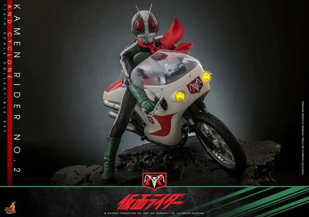 Kamen Rider 1/6 Kamen Rider No. 2 in motor Cyclone 30 cm fotografija izdelka