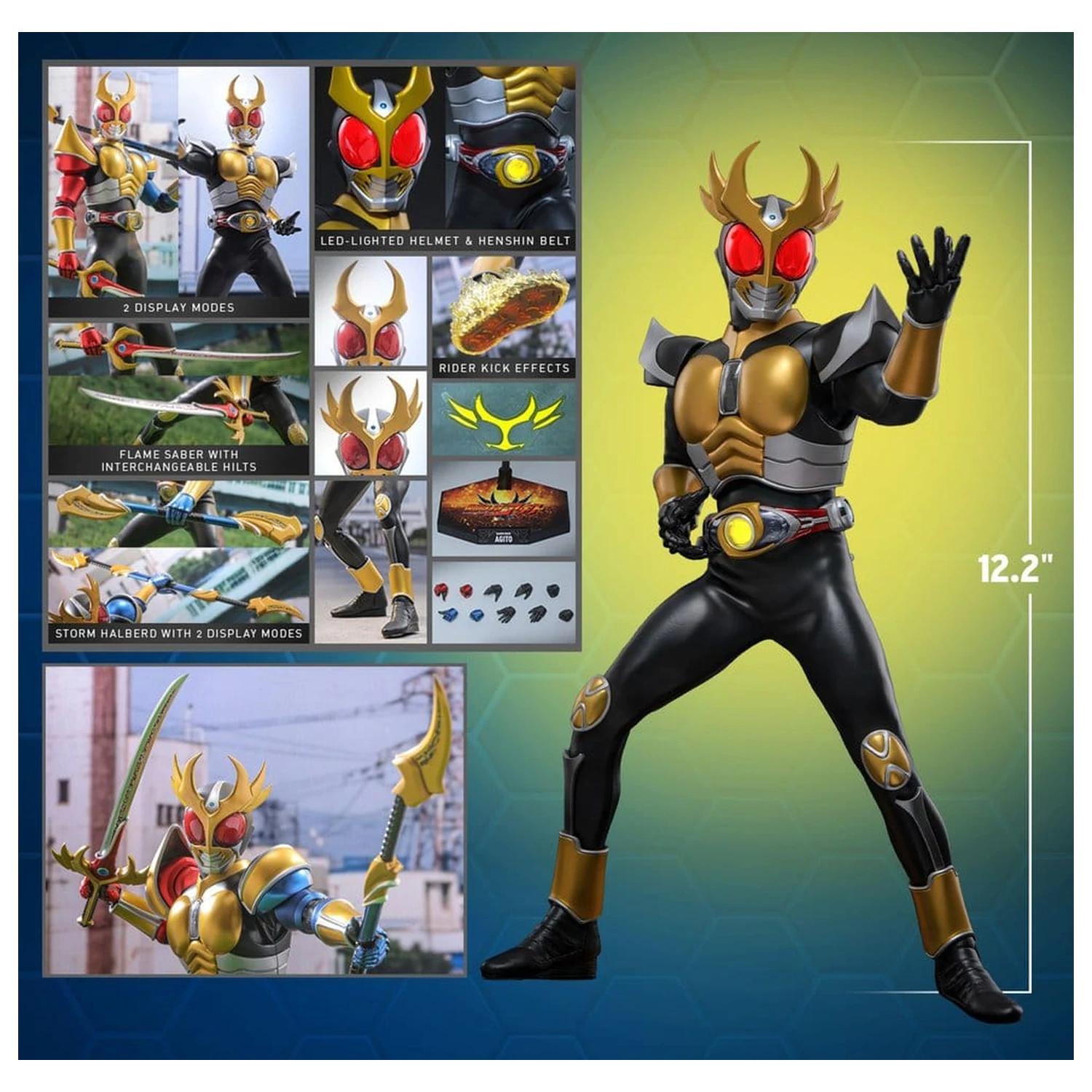 Kamen Rider akcijska figura 1/6 Agito 31 cm fotografija izdelka