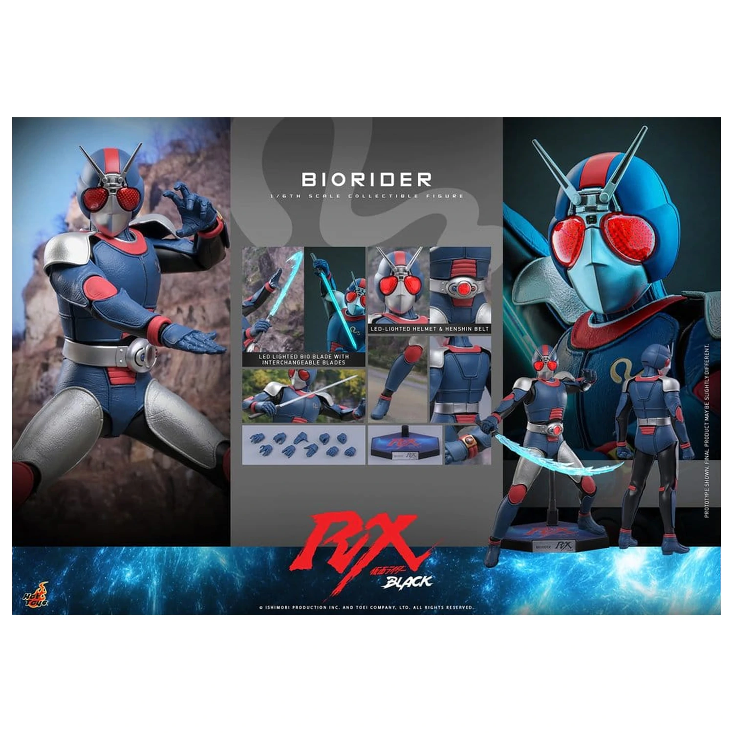 Kamen Rider Black RX akcijska figura 1/6 BioRider 31 cm fotografija izdelka