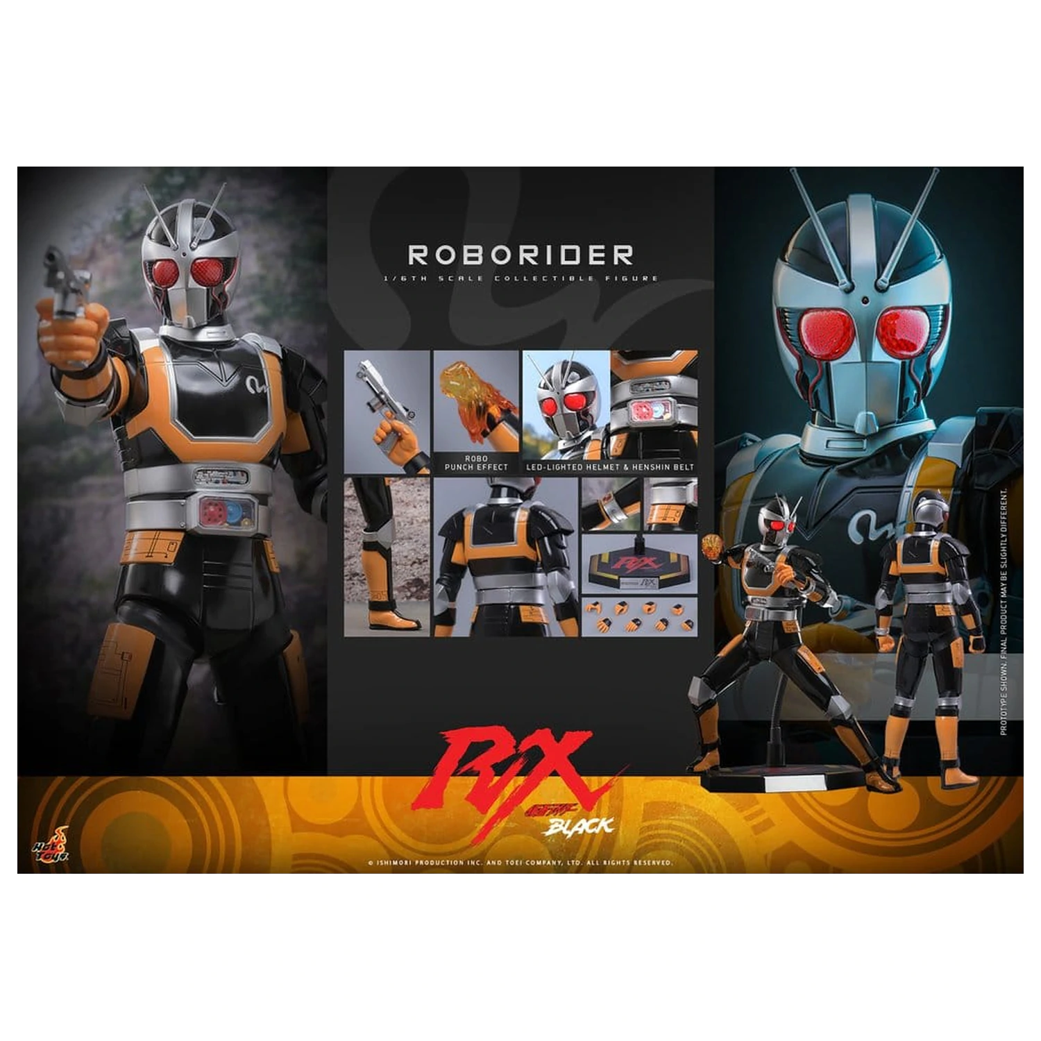 Kamen Rider Black RX akcijska figura 1/6 RoboRider 31 cm fotografija izdelka