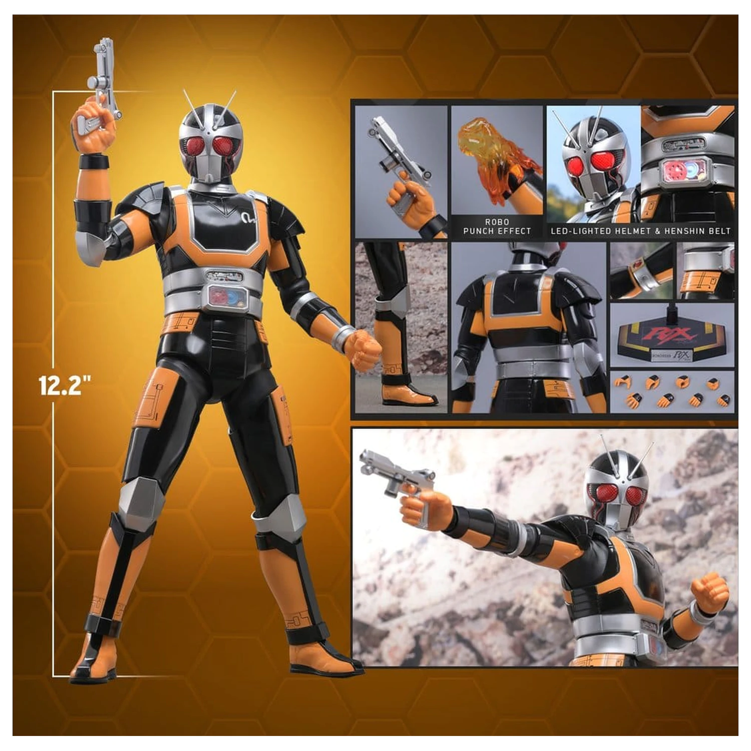 Kamen Rider Black RX akcijska figura 1/6 RoboRider 31 cm fotografija izdelka