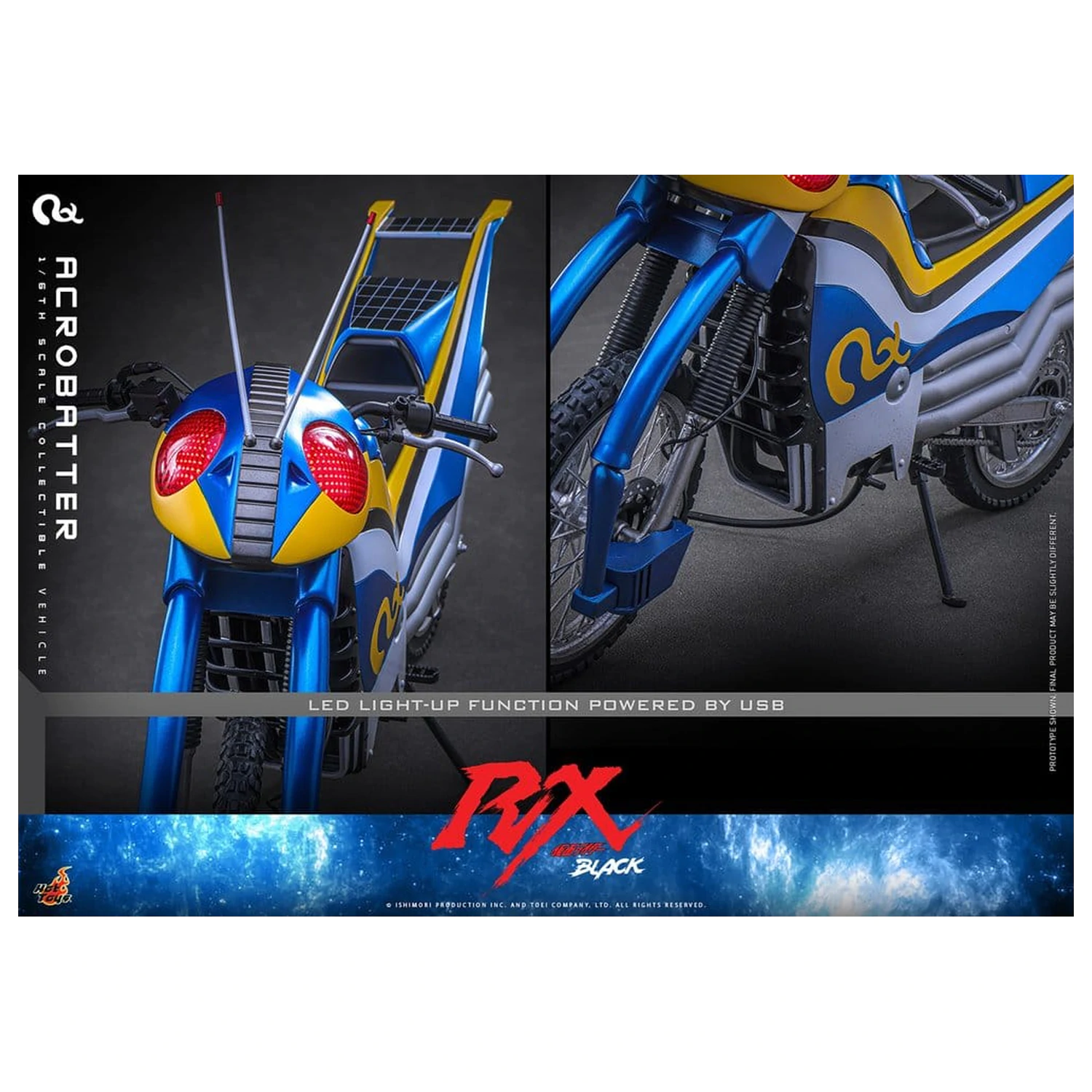 Kamen Rider Black RX Vozilo 1/6 Acrobatter 38 cm fotografija izdelka