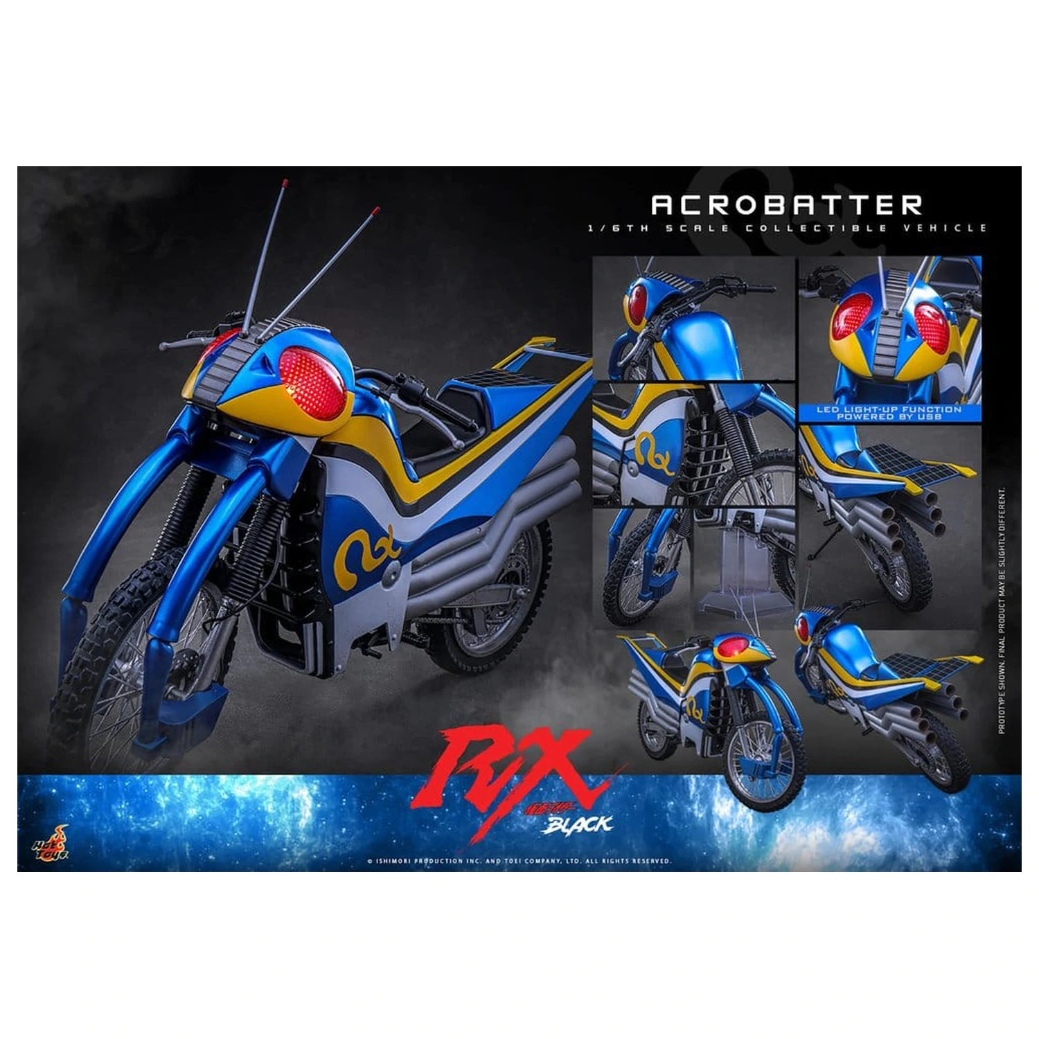 Kamen Rider Black RX Vozilo 1/6 Acrobatter 38 cm fotografija izdelka