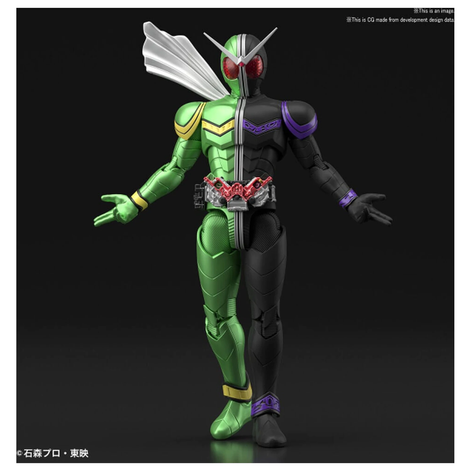 Kamen Rider Double CycloneJoker Model komplet figura Figure-rise Standard fotografija izdelka