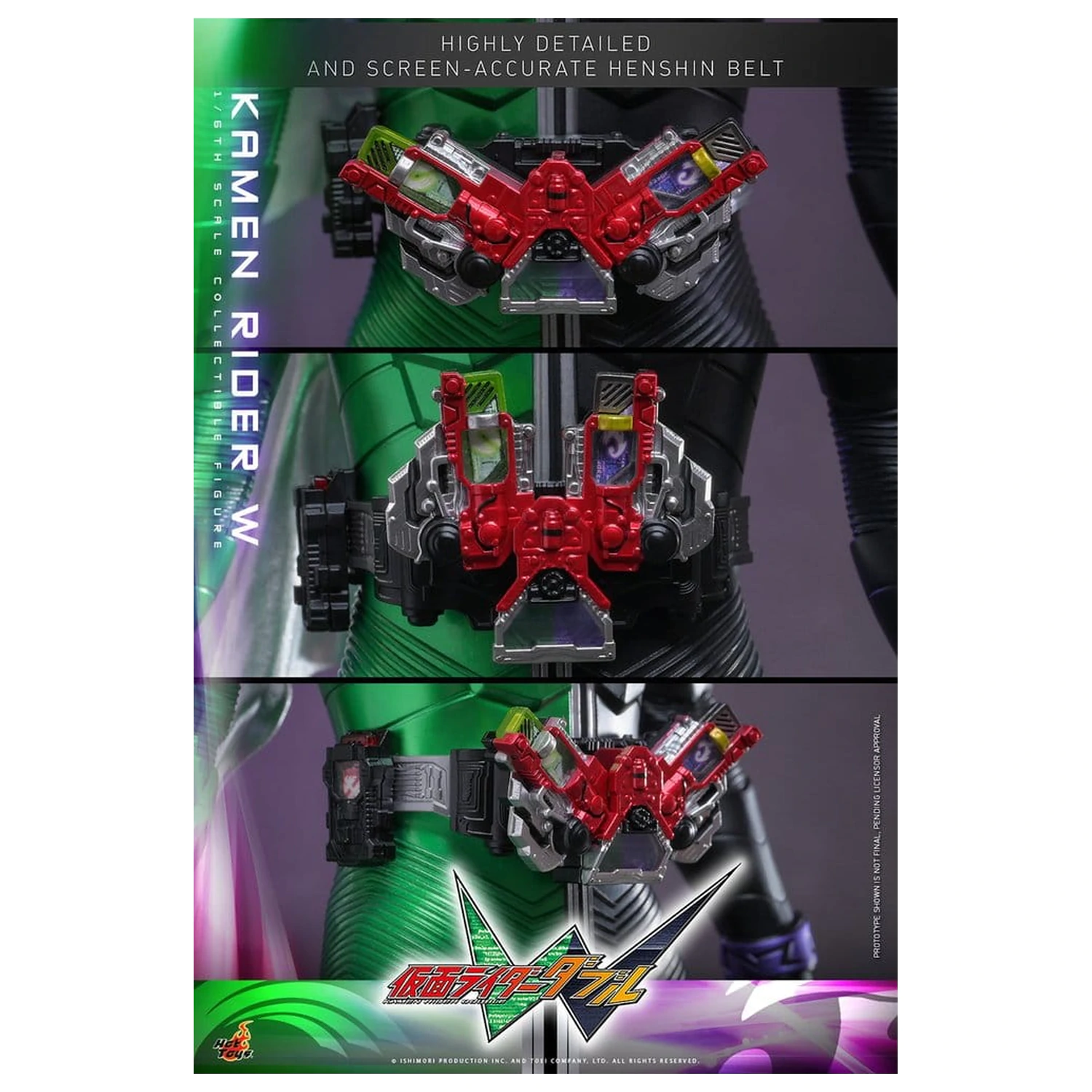 Kamen Rider Television Masterpiece Series Akcijska figura 1/6 Kamen Rider W 31 cm fotografija izdelka