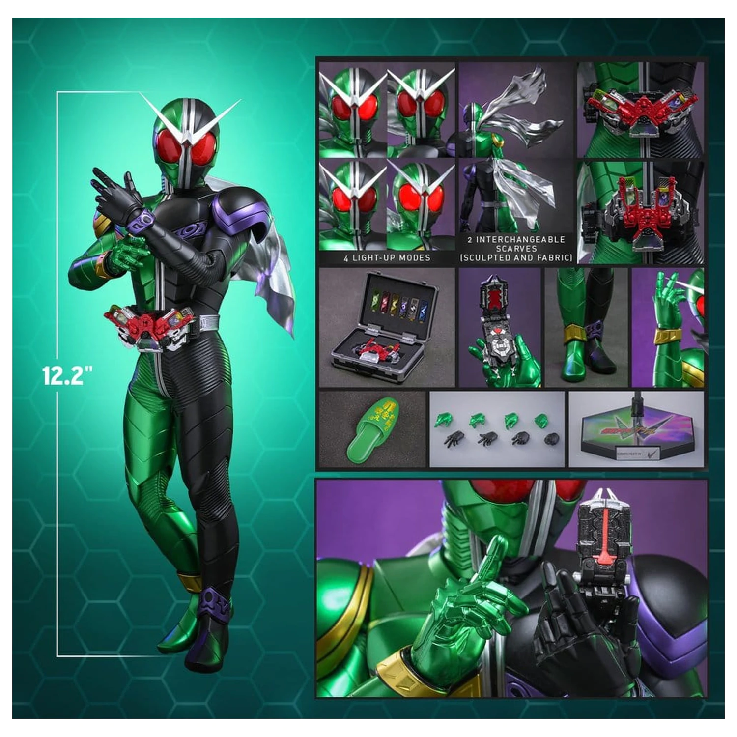 Kamen Rider Television Masterpiece Series Akcijska figura 1/6 Kamen Rider W 31 cm fotografija izdelka