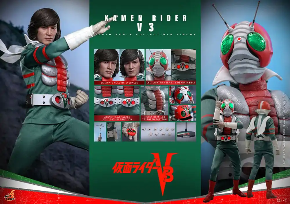 Kamen Rider V3 1/6 Kamen Rider V3 akcijska figura 30 cm fotografija izdelka