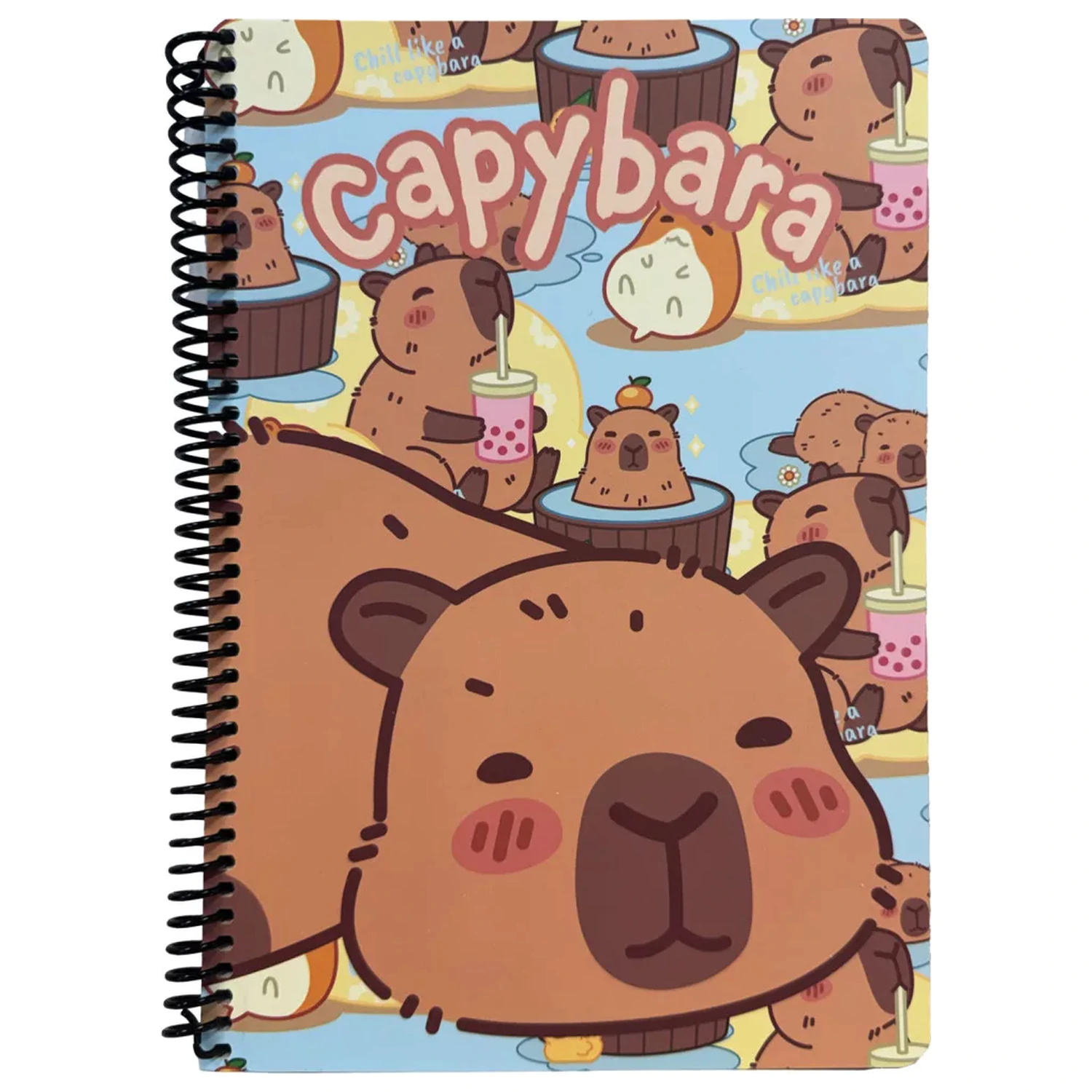 Capybara Chill B/5 črtasti spiralni zvezek 70 listov fotografija izdelka