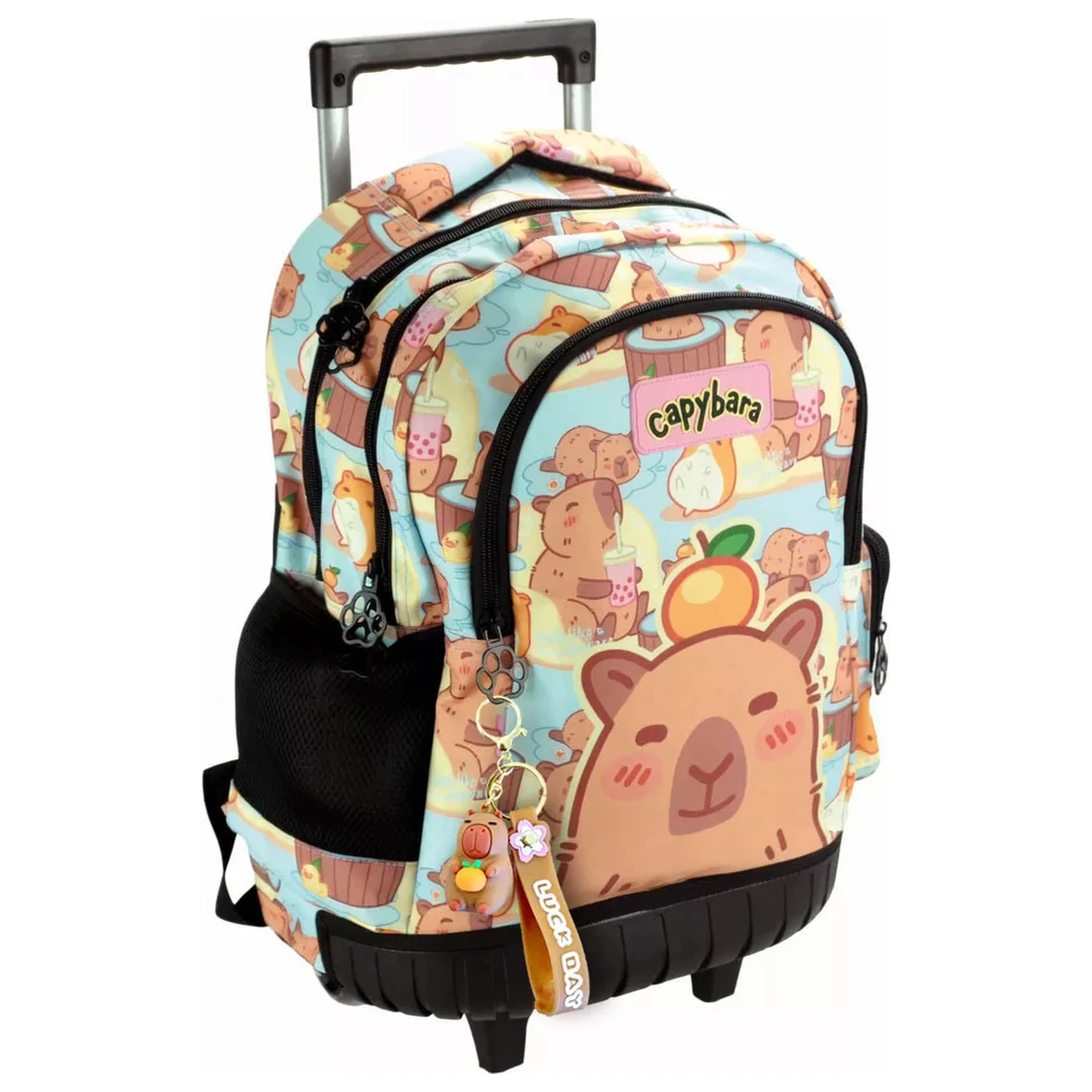 Capybara Chill premium šolska torba z valjčkom, torba 42 cm fotografija izdelka