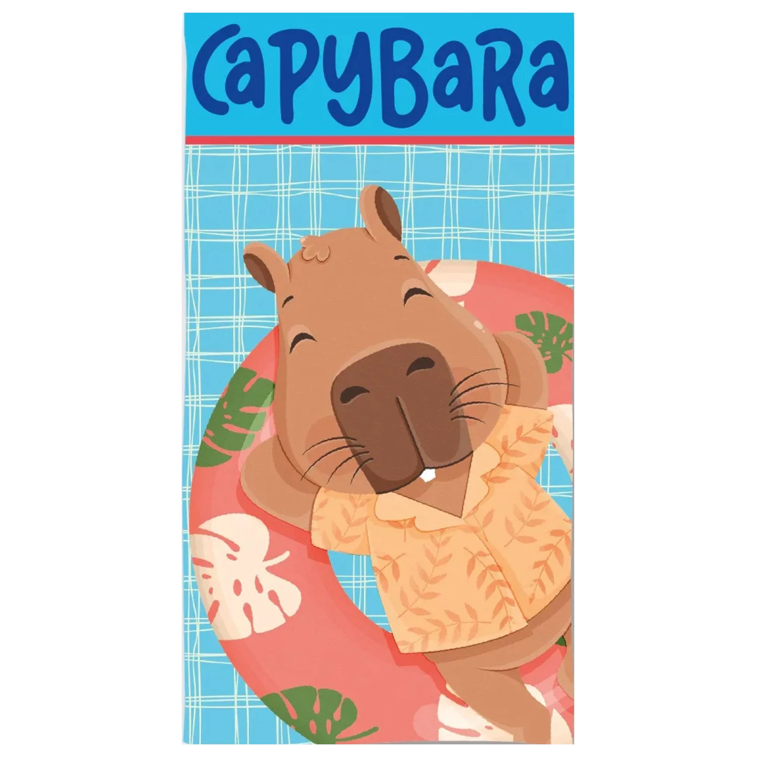 Capybara Float Fun Brisača 70x140cm fotografija izdelka