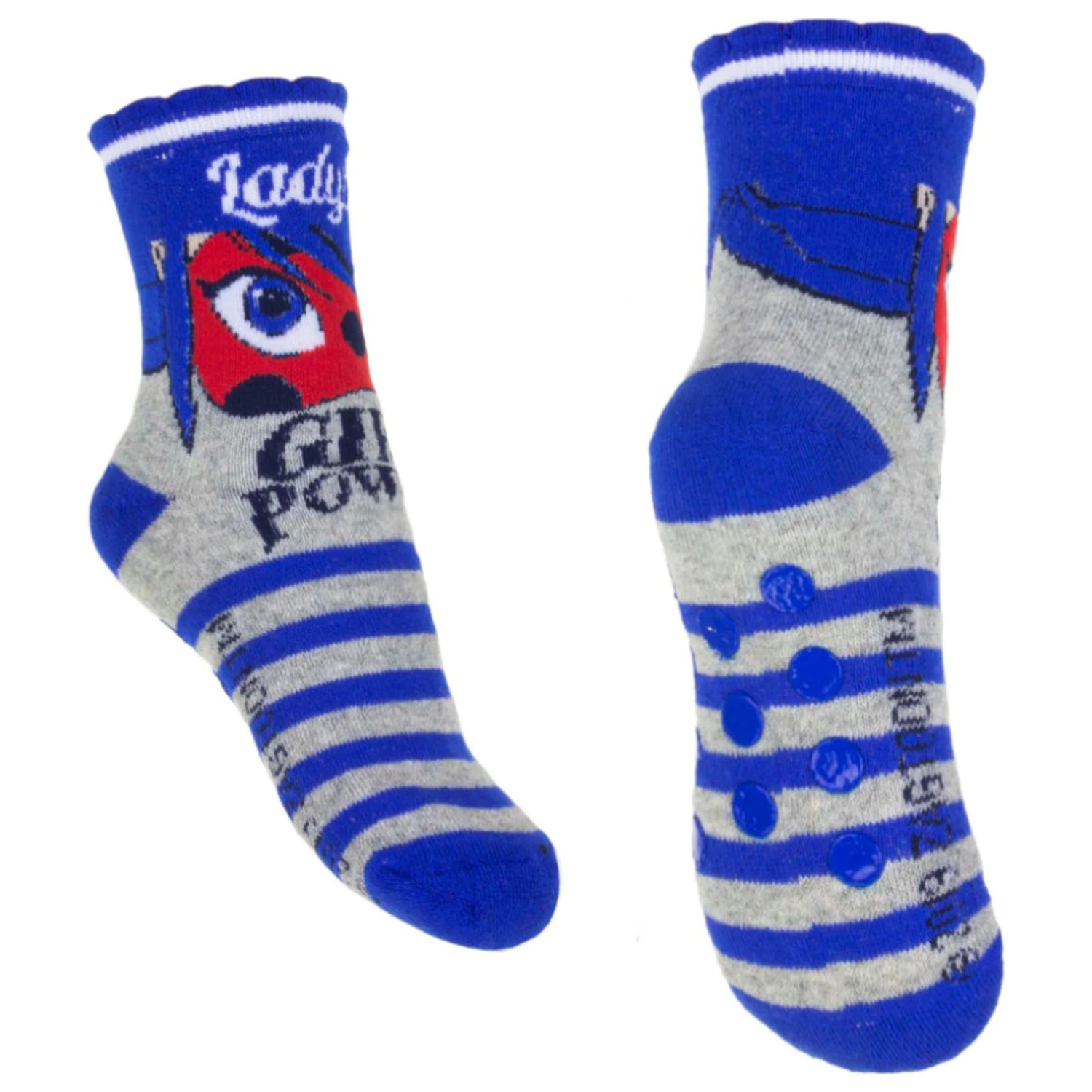 Miraculous: Tales of Ladybug & Cat Noir Girl Power otroške debele nedrseče nogavice 27/30 fotografija izdelka