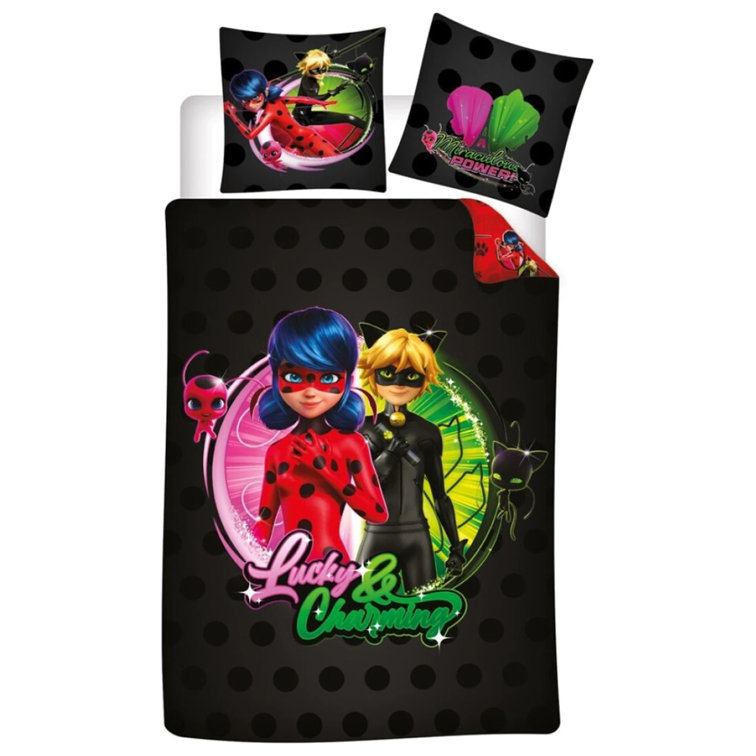 Miraculous Ladybug and Cat Noir Adventures Lucky prevleka za odejo fotografija izdelka