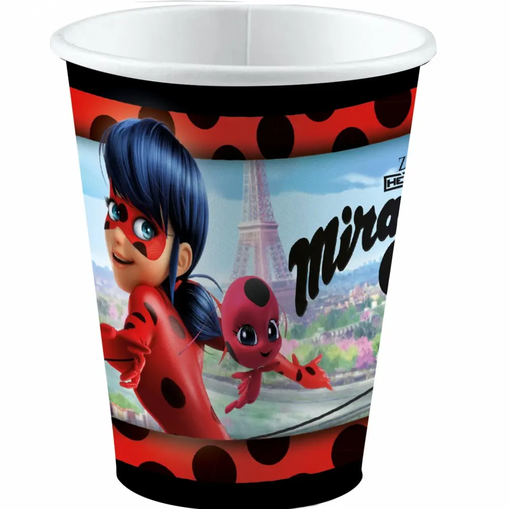 Miraculous Ladybug and Cat Noir Adventures Papirnati kozarčki 8 kos 250 ml fotografija izdelka