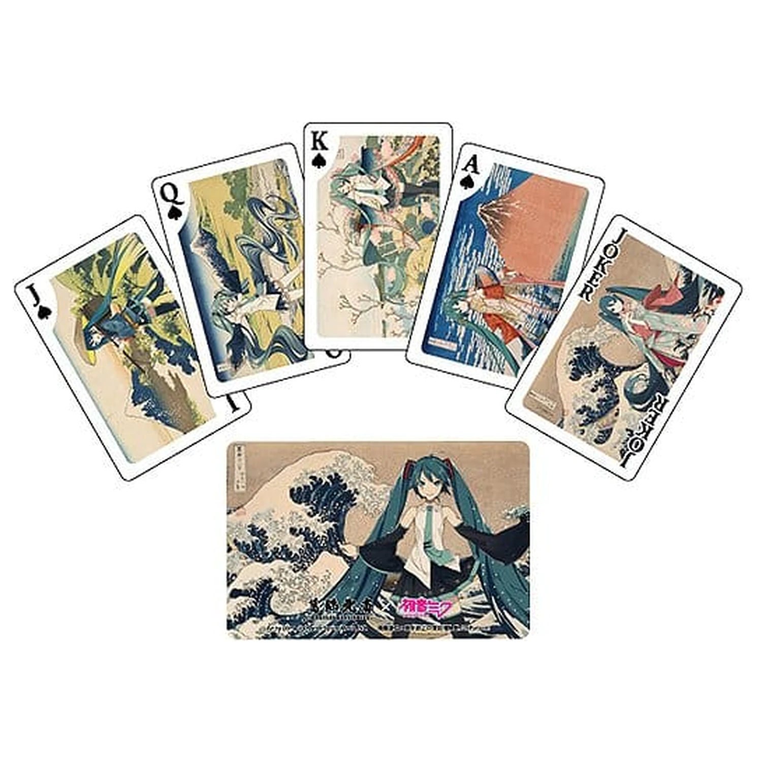 Katsushika Hokusai x Hatsune Miku Igralne karte fotografija izdelka