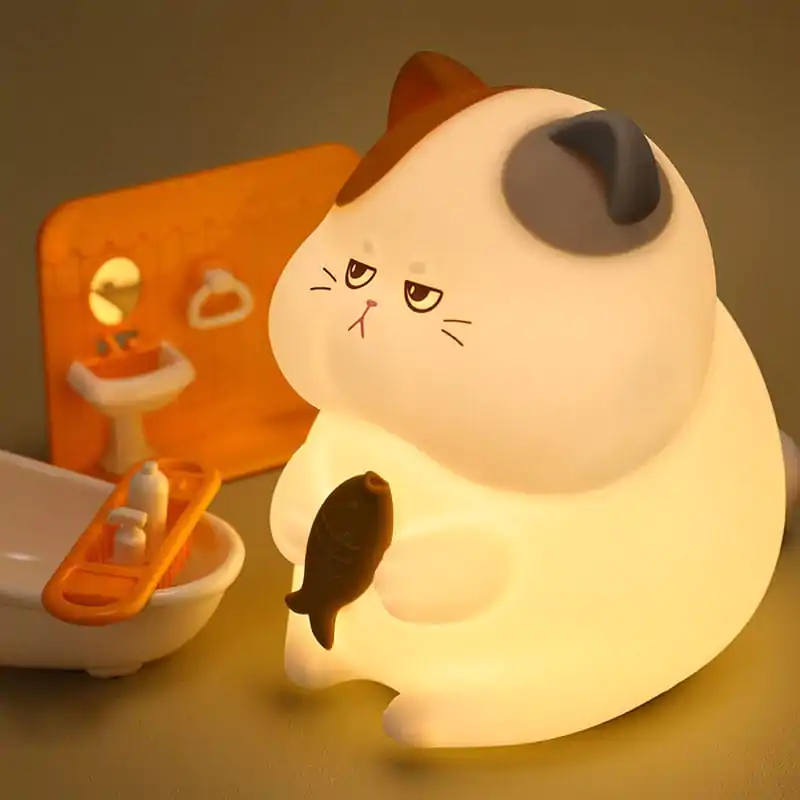 Kawaii 3D Nočna lučka Smešna Mačka fotografija izdelka
