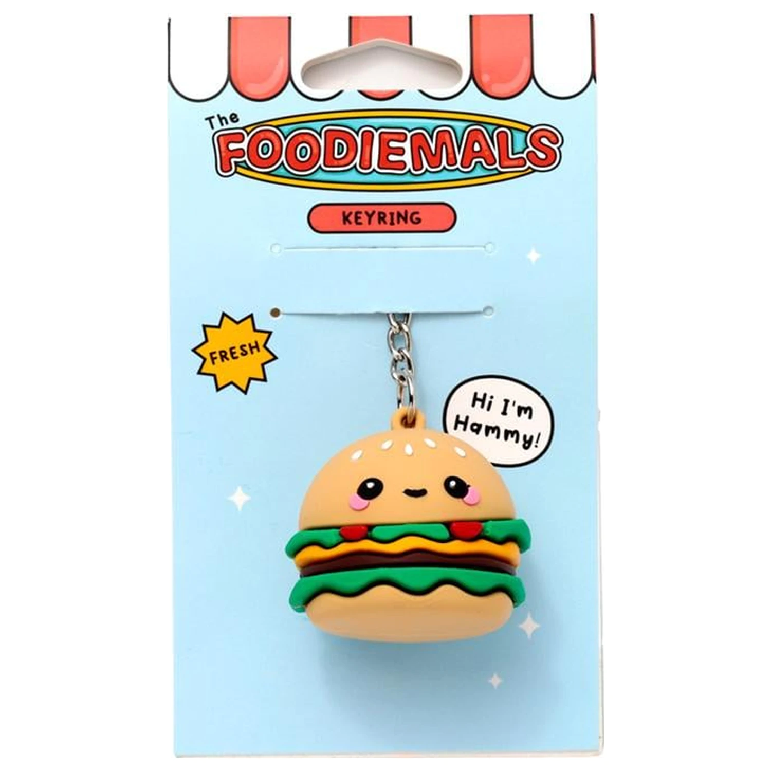 KAWAII Hammy the Burger PVC 3D obesek za ključe fotografija izdelka