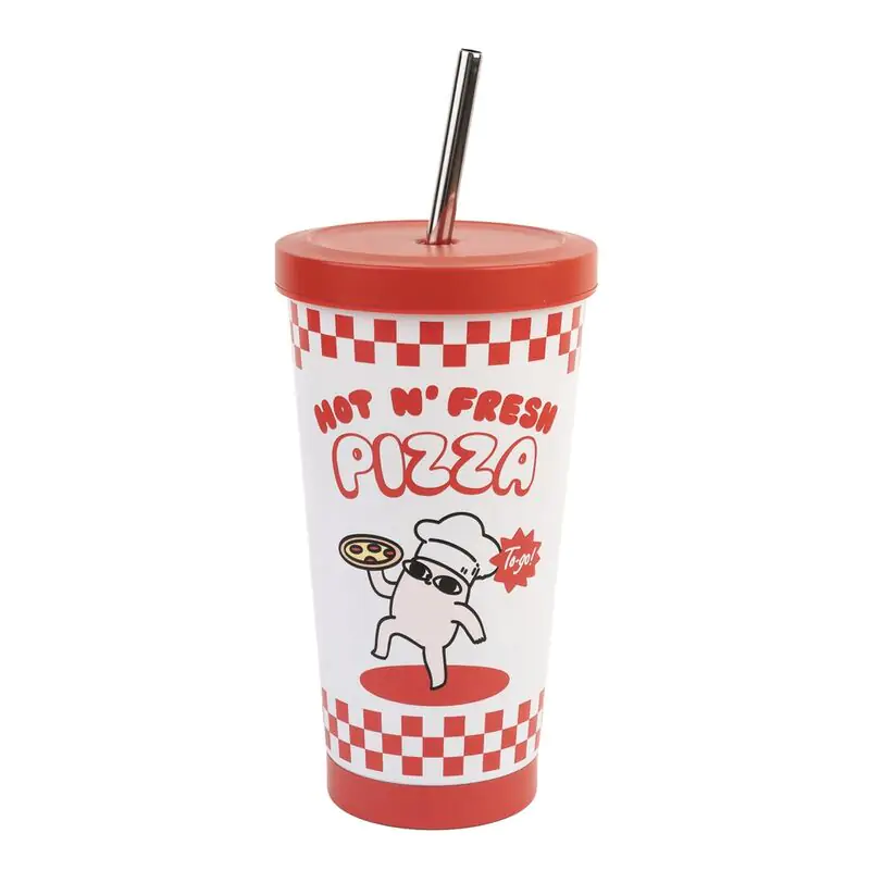 Ketnipz Hot N Fresh Pizza slamica tumbler 550 ml fotografija izdelka