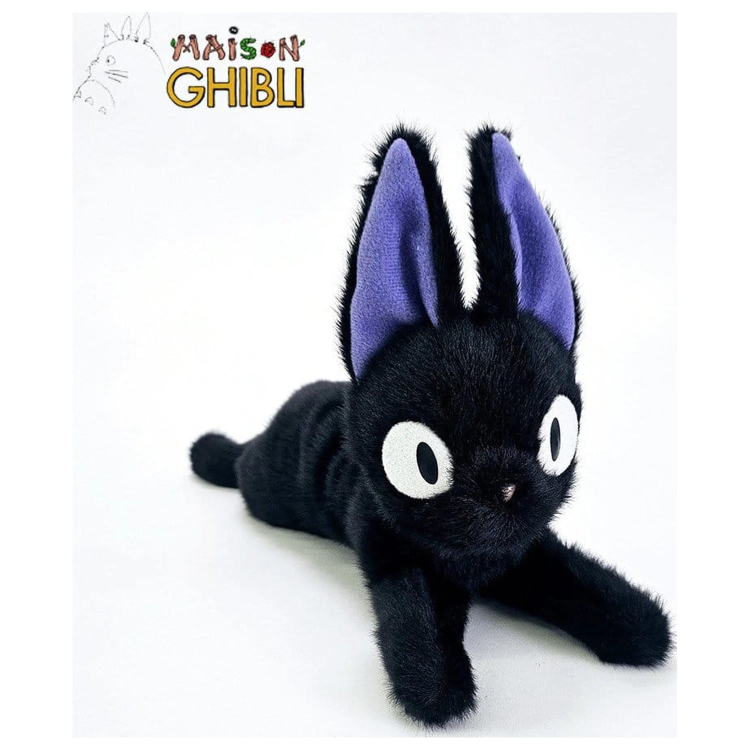 Kiki's Delivery Service Funwari plišasta figura Jiji Laying S 38 cm fotografija izdelka