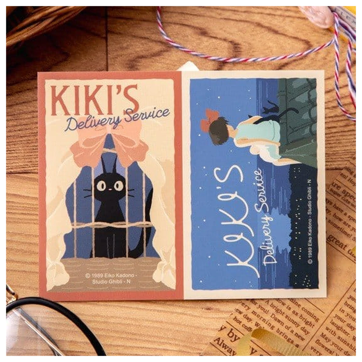 Kiki's Delivery Service Nalepka Kiki & Jiji Retro fotografija izdelka