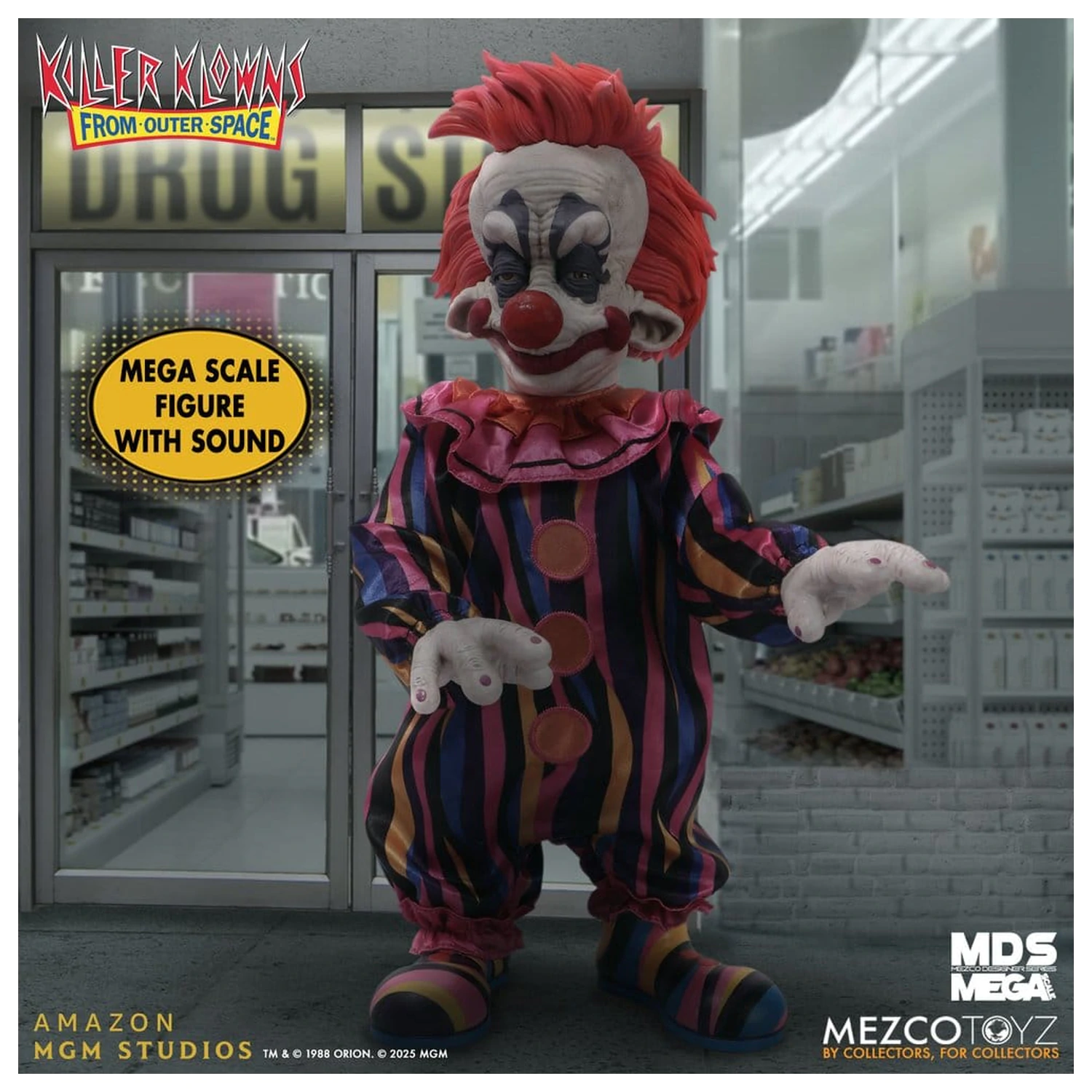 Killer Klowns from Outer Space MDS Mega Scale lutka Rudy 38 cm fotografija izdelka