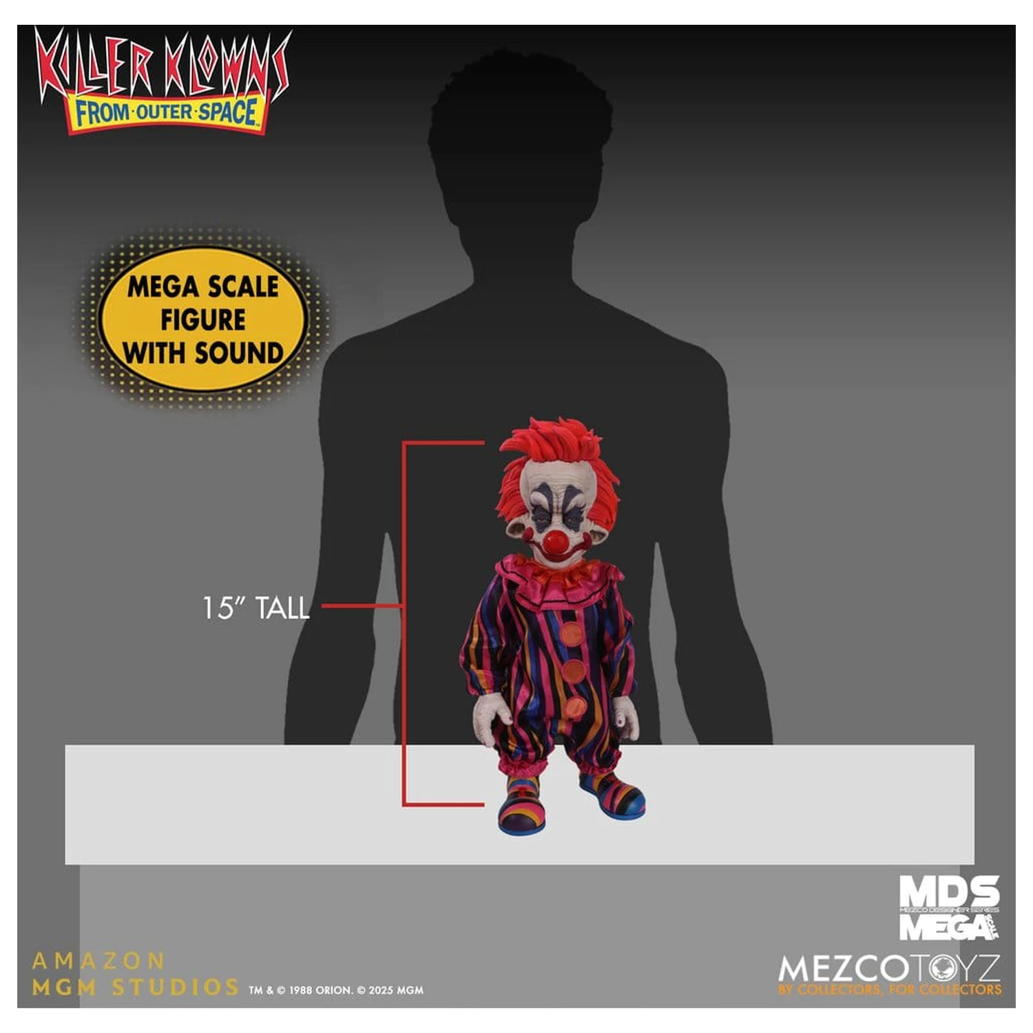 Killer Klowns from Outer Space MDS Mega Scale lutka Rudy 38 cm fotografija izdelka