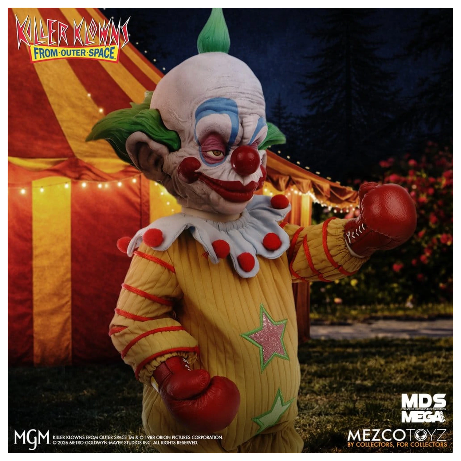 Killer Klowns From Outer Space MDS Mega Scale plišasta lutka Shorty 38 cm fotografija izdelka