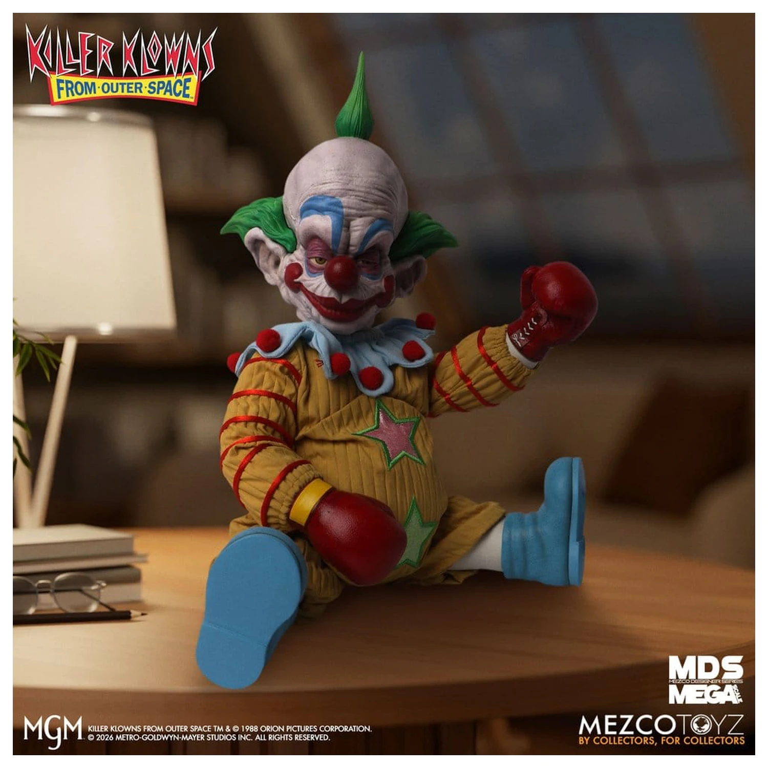 Killer Klowns From Outer Space MDS Mega Scale plišasta lutka Shorty 38 cm fotografija izdelka