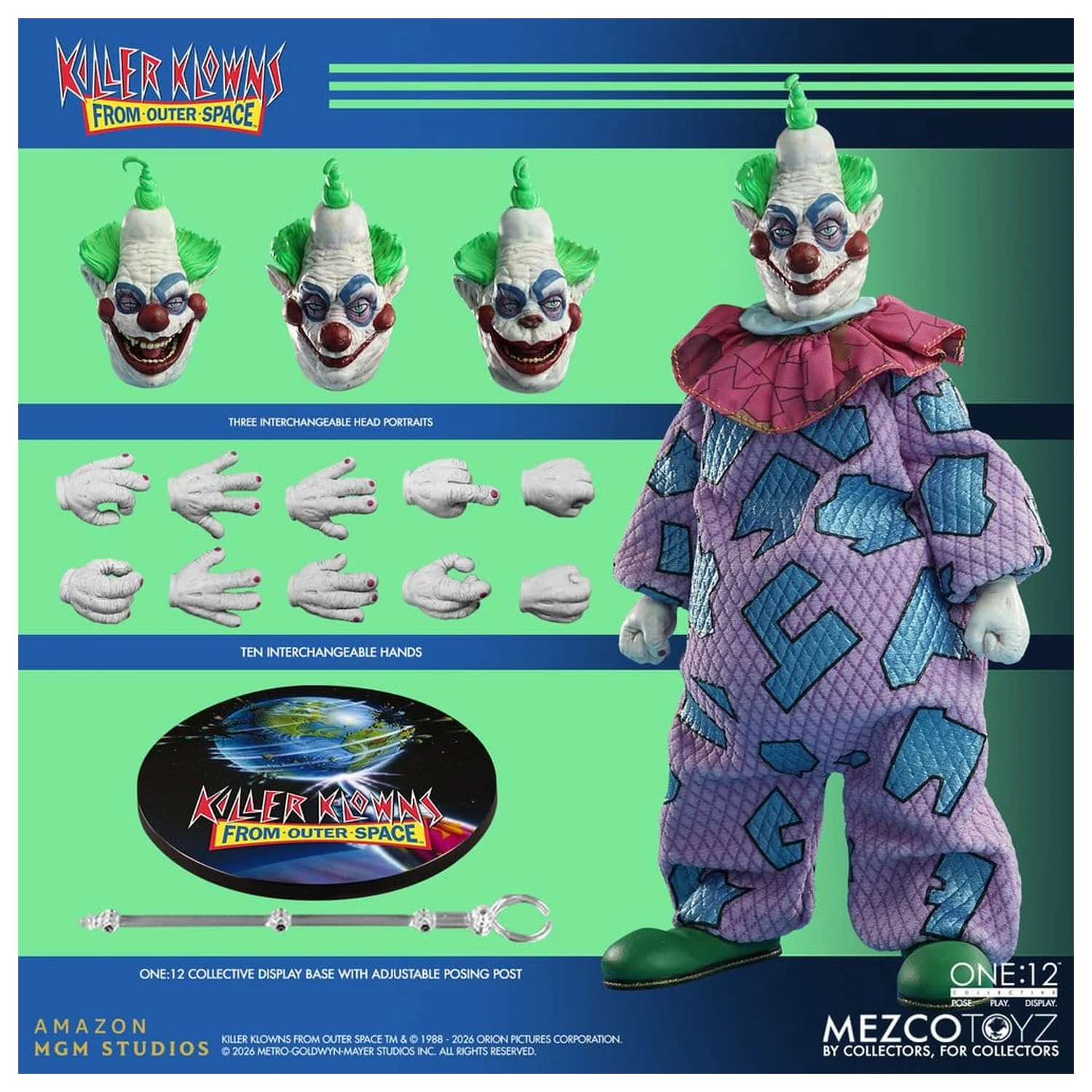 Killer Klowns From Outer Space One:12 Collective akcijska figura 1/12 Jumbo 17 cm fotografija izdelka