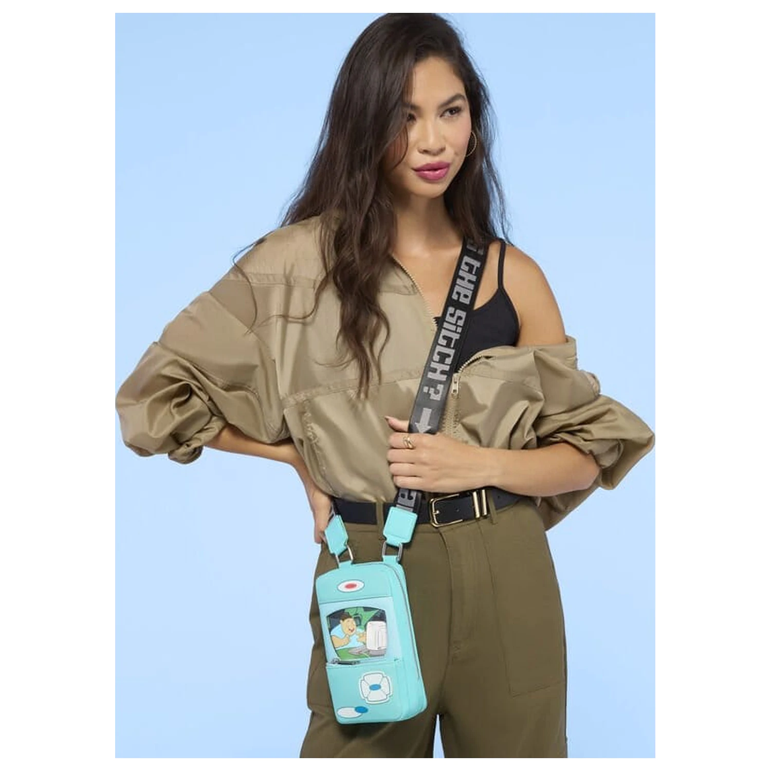 Kim Possible Kimmunicator torba na ramo čez telo fotografija izdelka