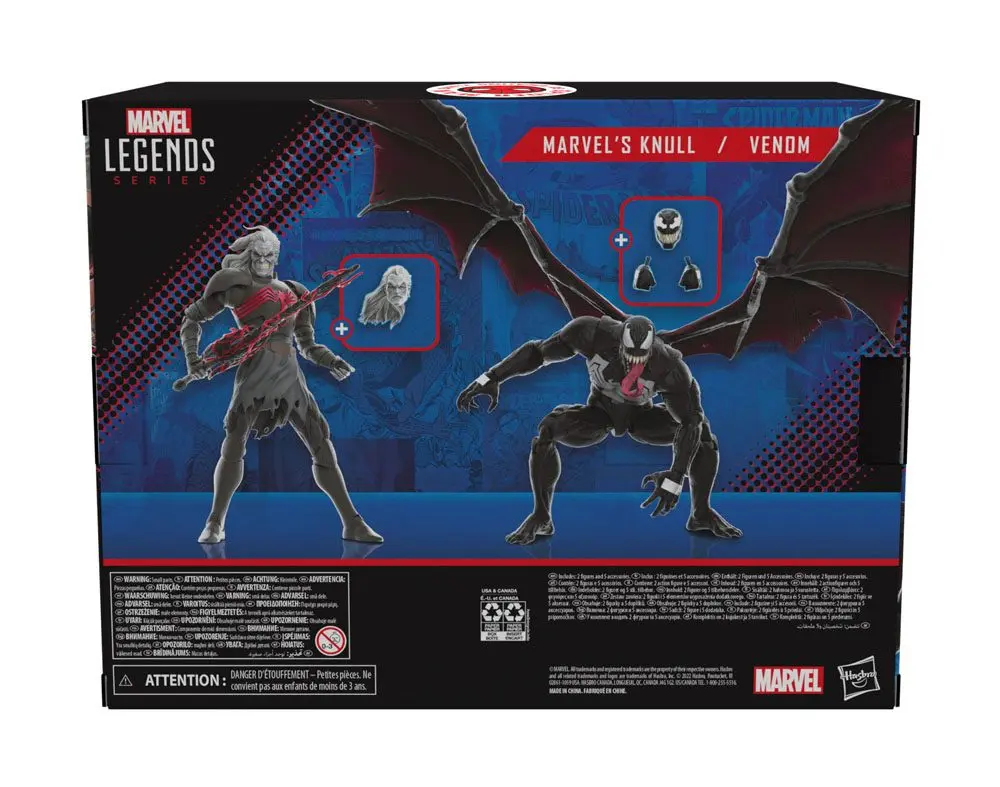 King in Black Marvel Legends akcijska figura 2-Pack 2022 Marvel's Knull & Venom 15 cm fotografija izdelka