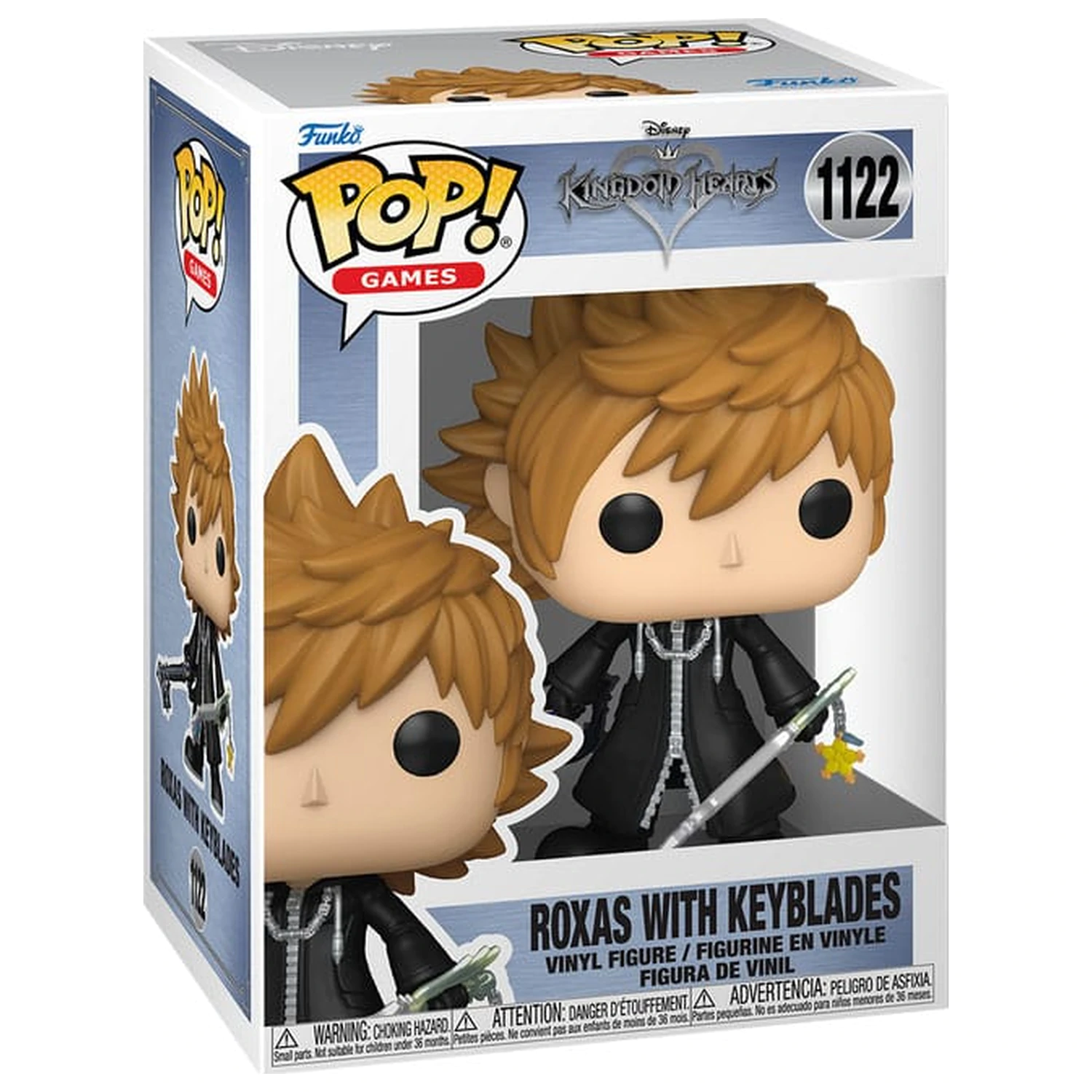 Kingdom Hearts Funko POP! Games Vinilna figura Roxas w/Keyblades 9 cm fotografija izdelka