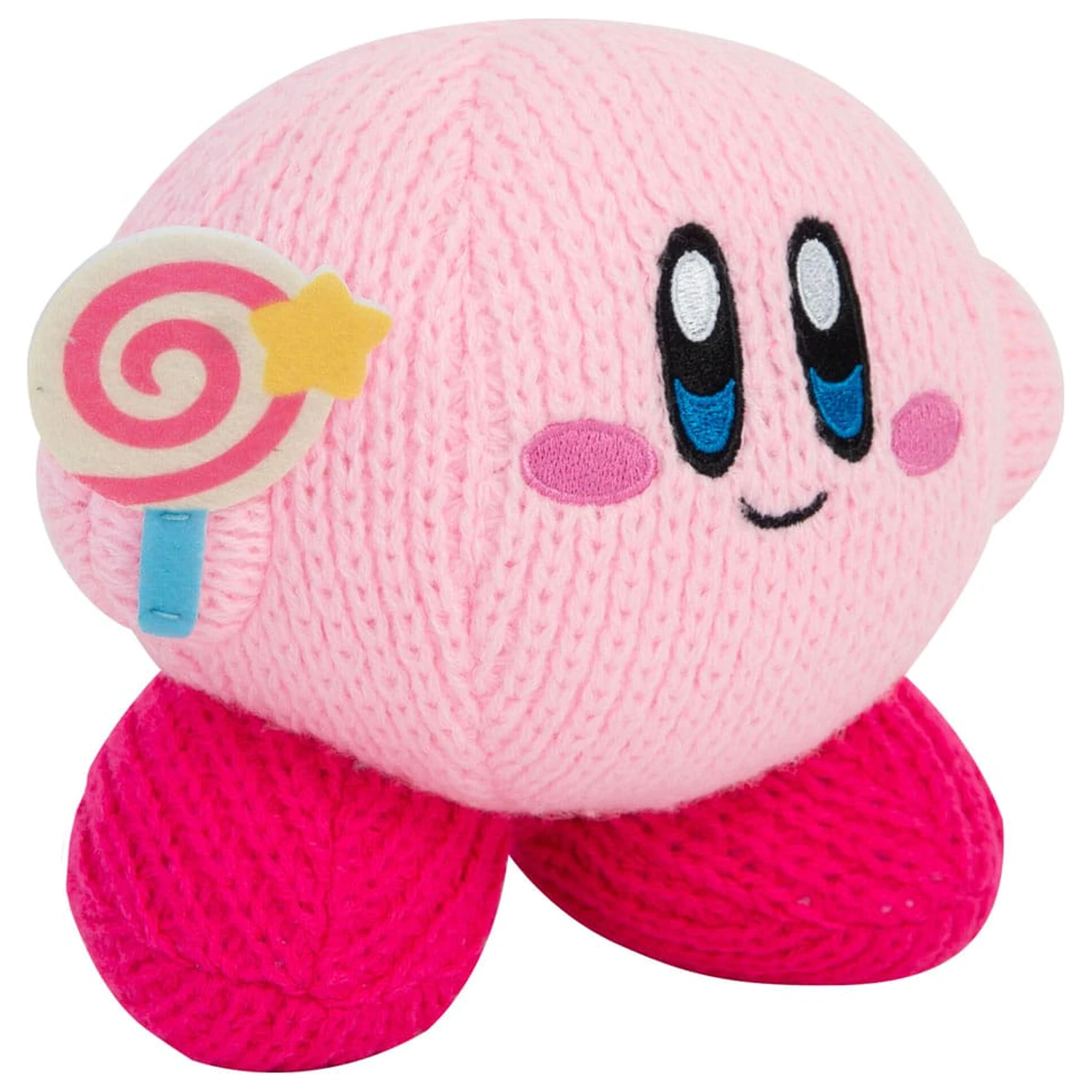 Kirby Nuiguru-Knit plišasta figura Kirby z nepremagljivo palico Candy Wand fotografija izdelka
