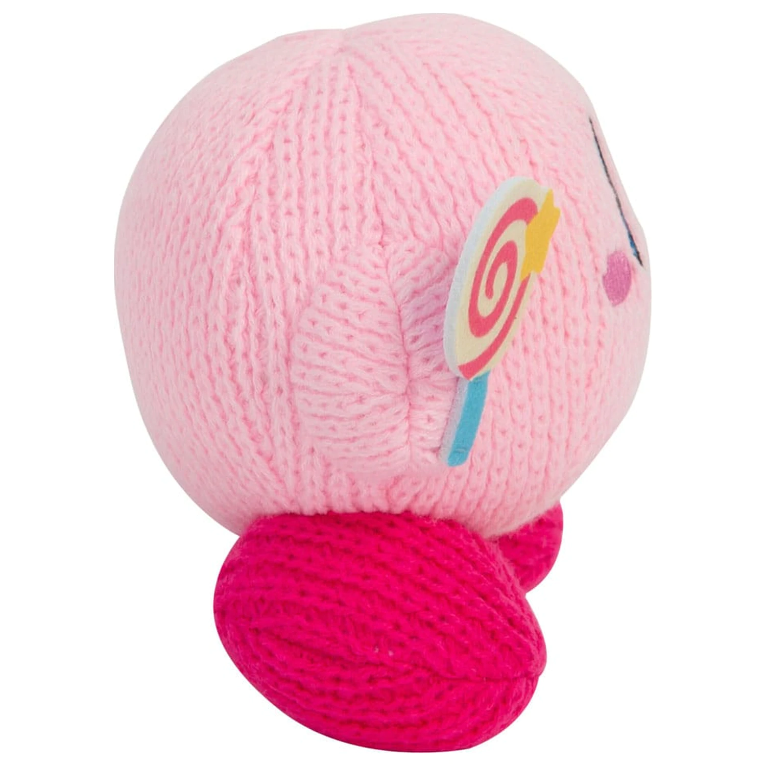 Kirby Nuiguru-Knit plišasta figura Kirby z nepremagljivo palico Candy Wand fotografija izdelka