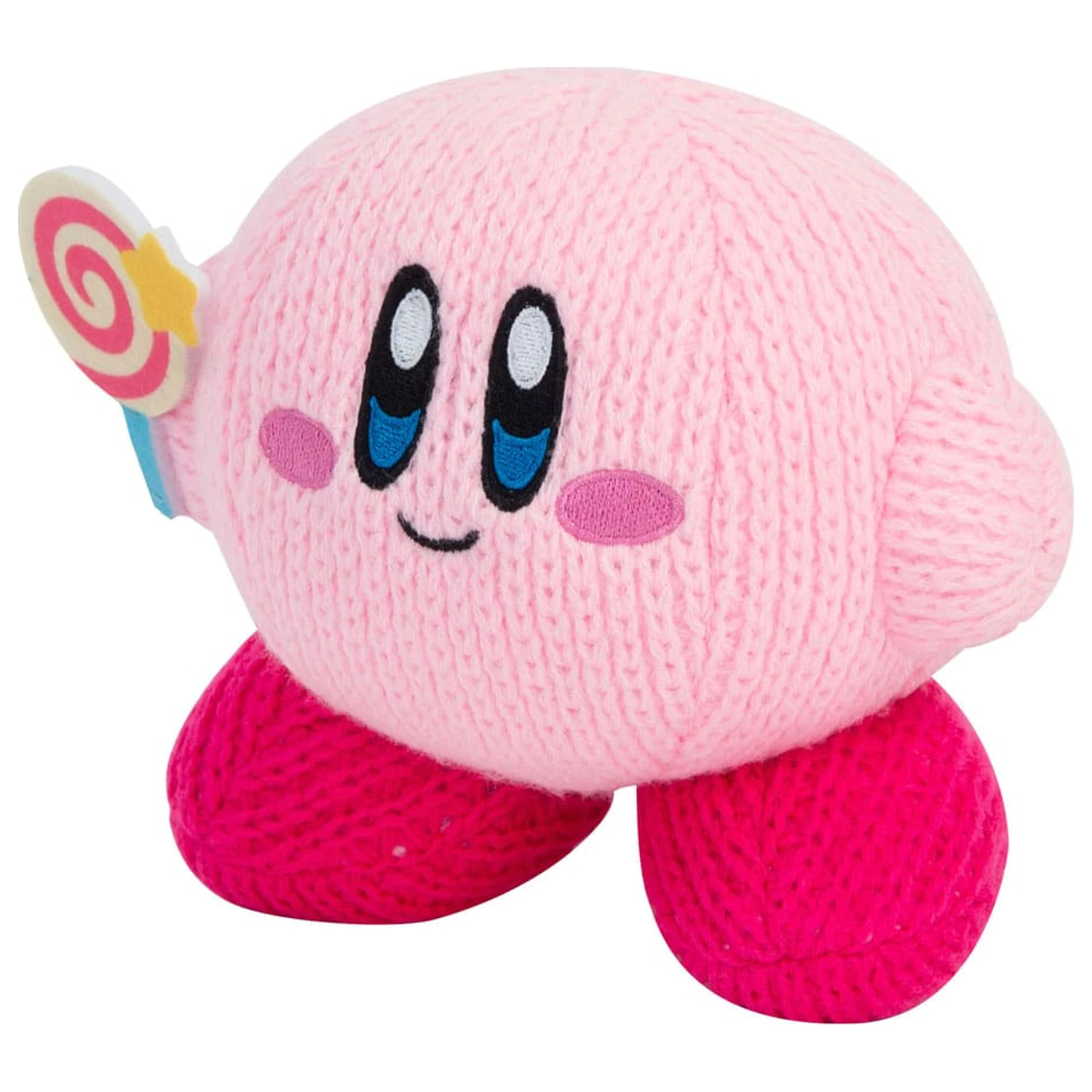 Kirby Nuiguru-Knit plišasta figura Kirby z nepremagljivo palico Candy Wand fotografija izdelka