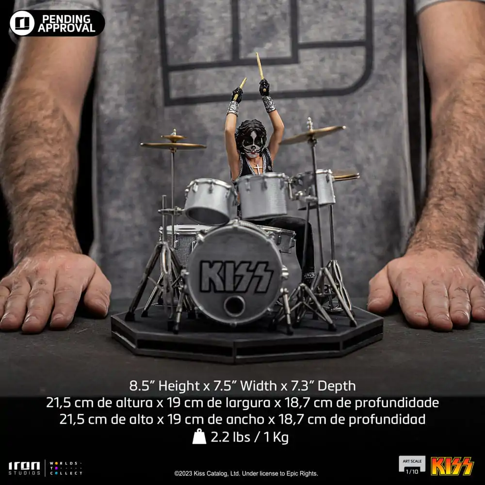Kiss Art Scale kip 1/10 Peter Criss Limited Edition 22 cm fotografija izdelka
