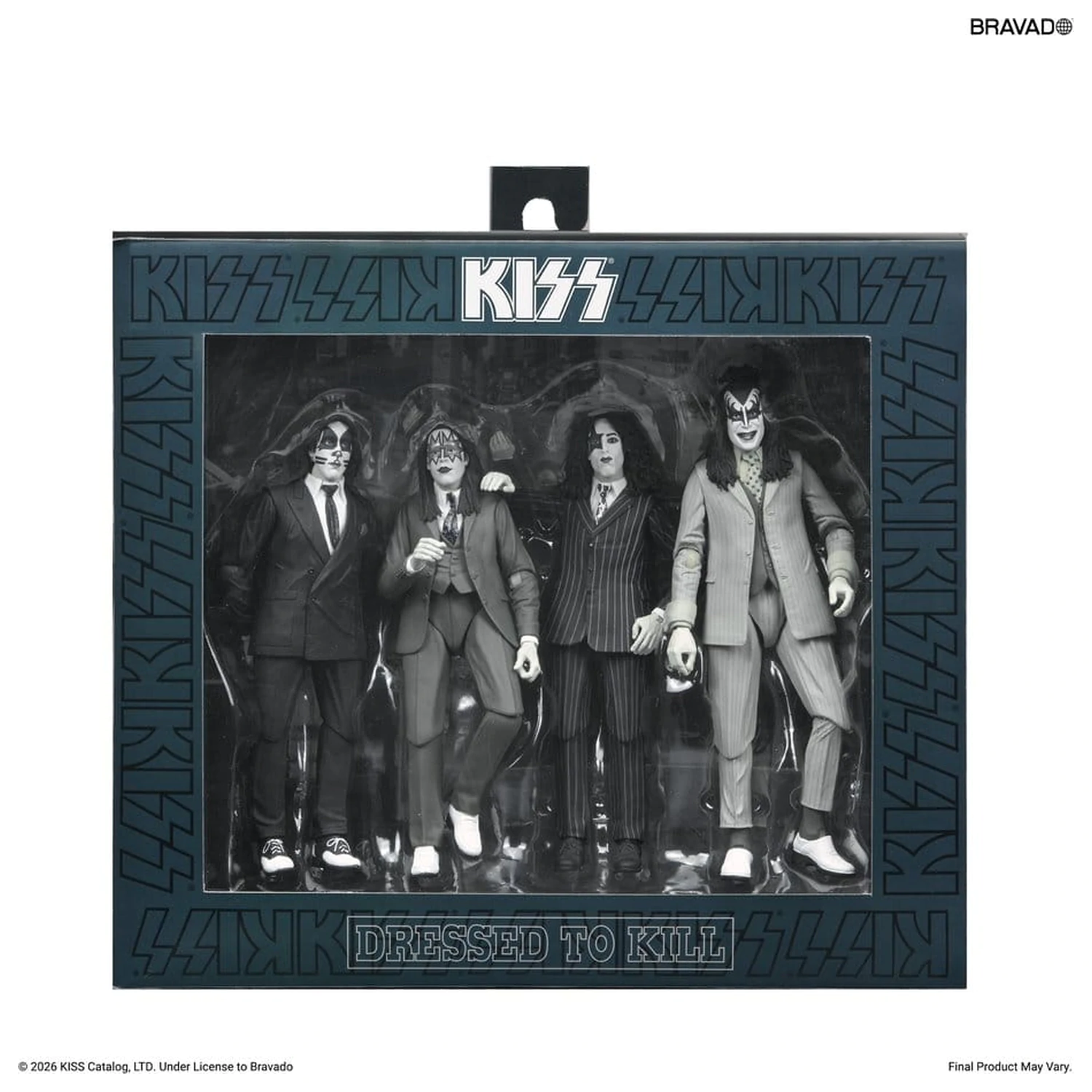 KISS akcijske figure 4-paket Dressed to Kill Album Cover 18 cm fotografija izdelka